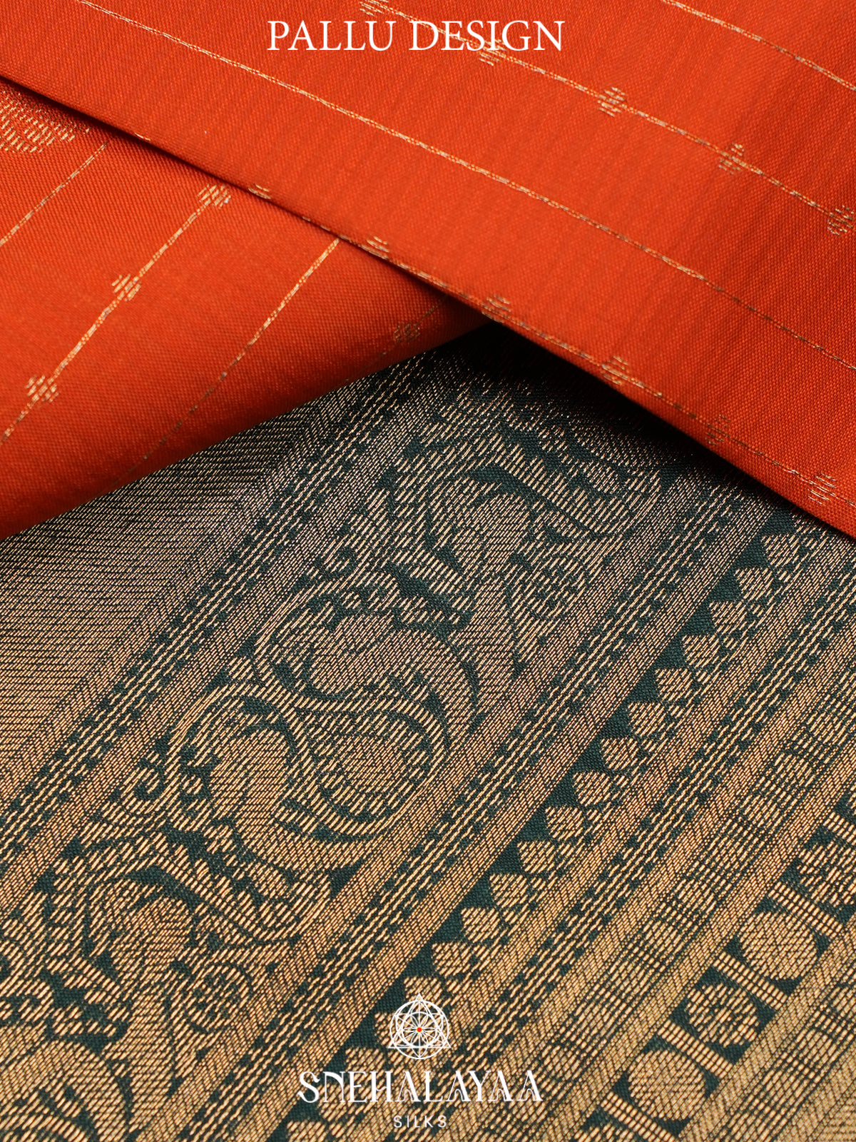 Orange Kanjivaram Silk Saree