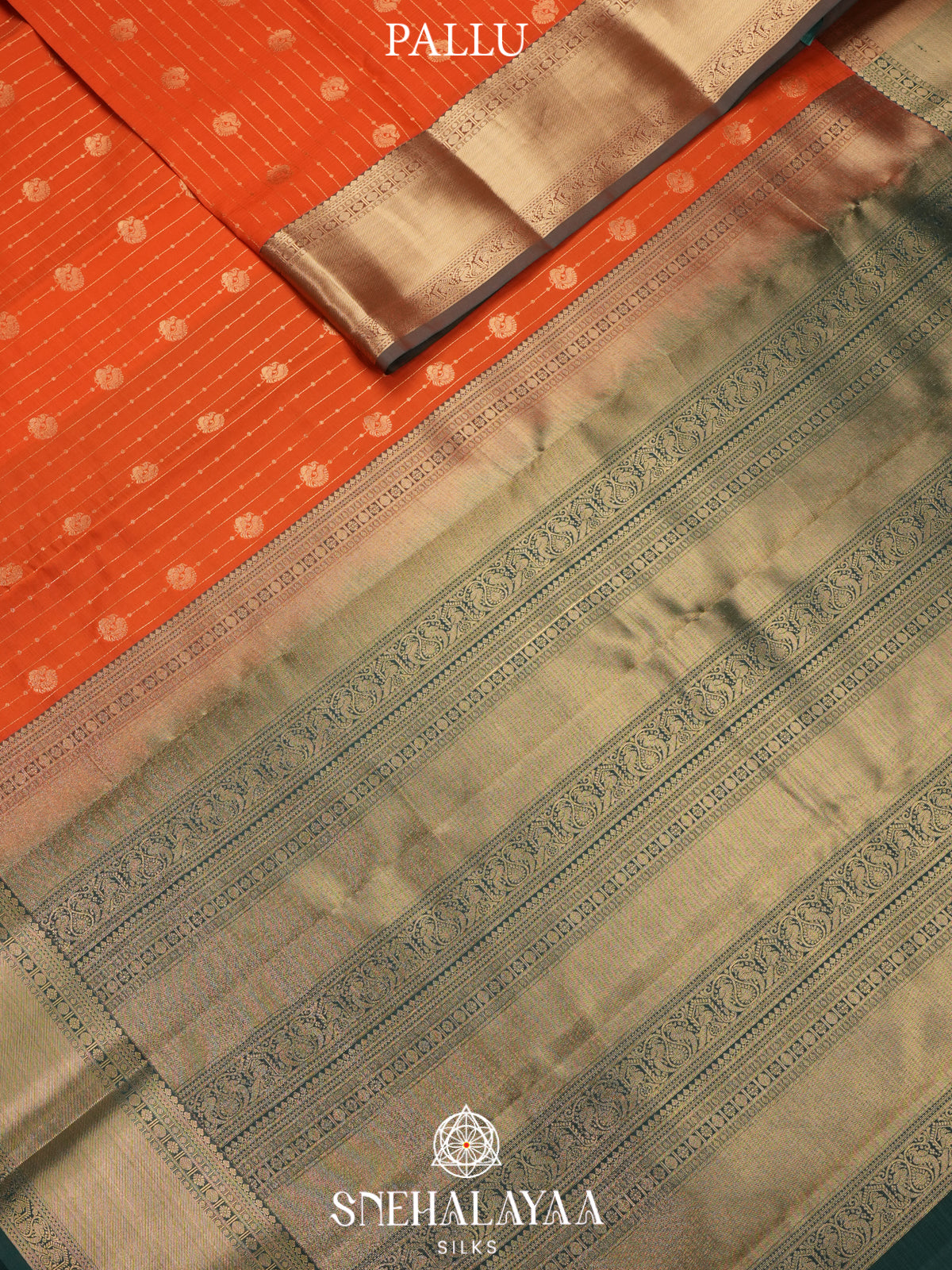 Orange Kanjivaram Silk Saree