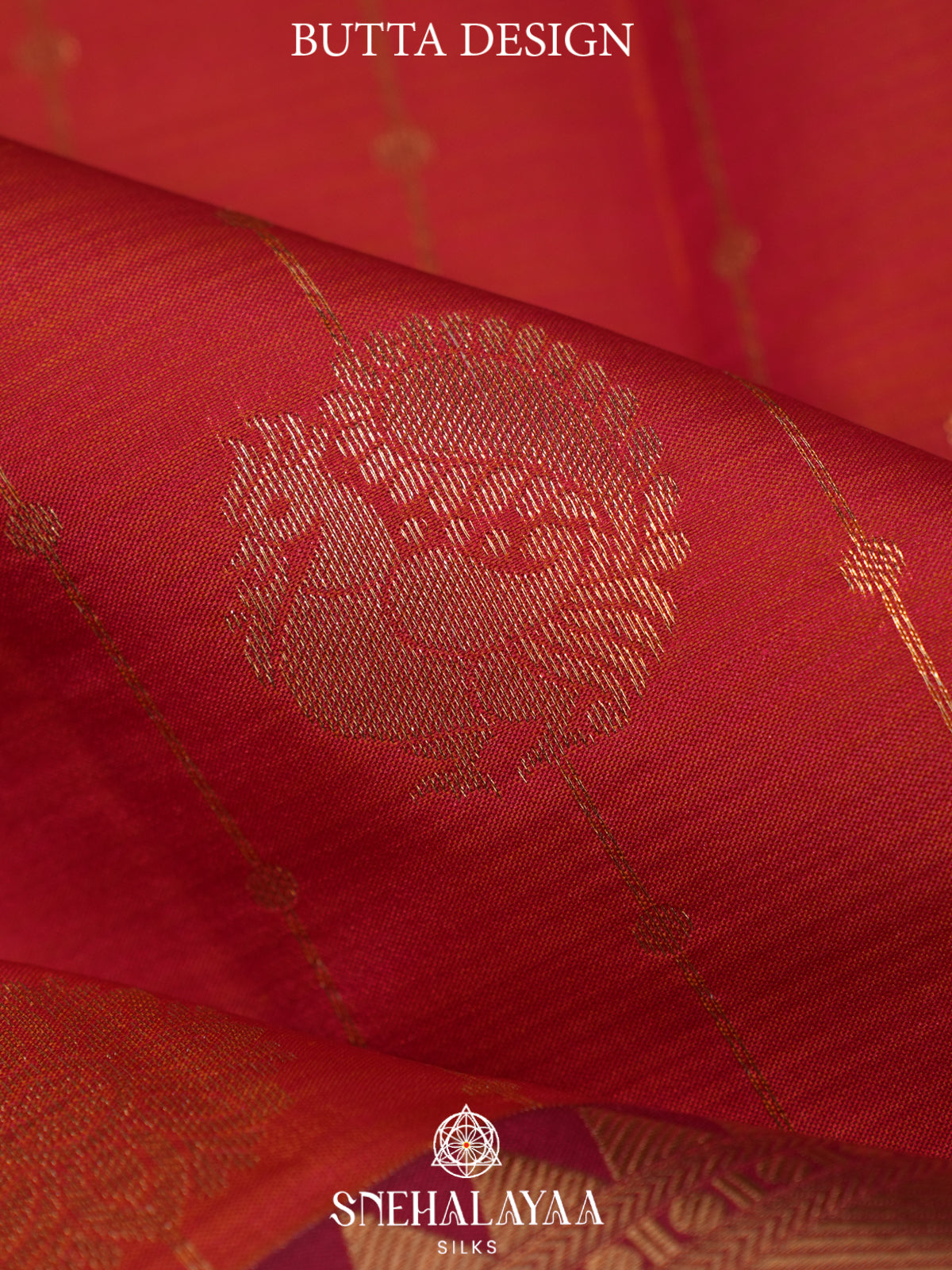 Ruby Red Kanjivaram Silk Saree