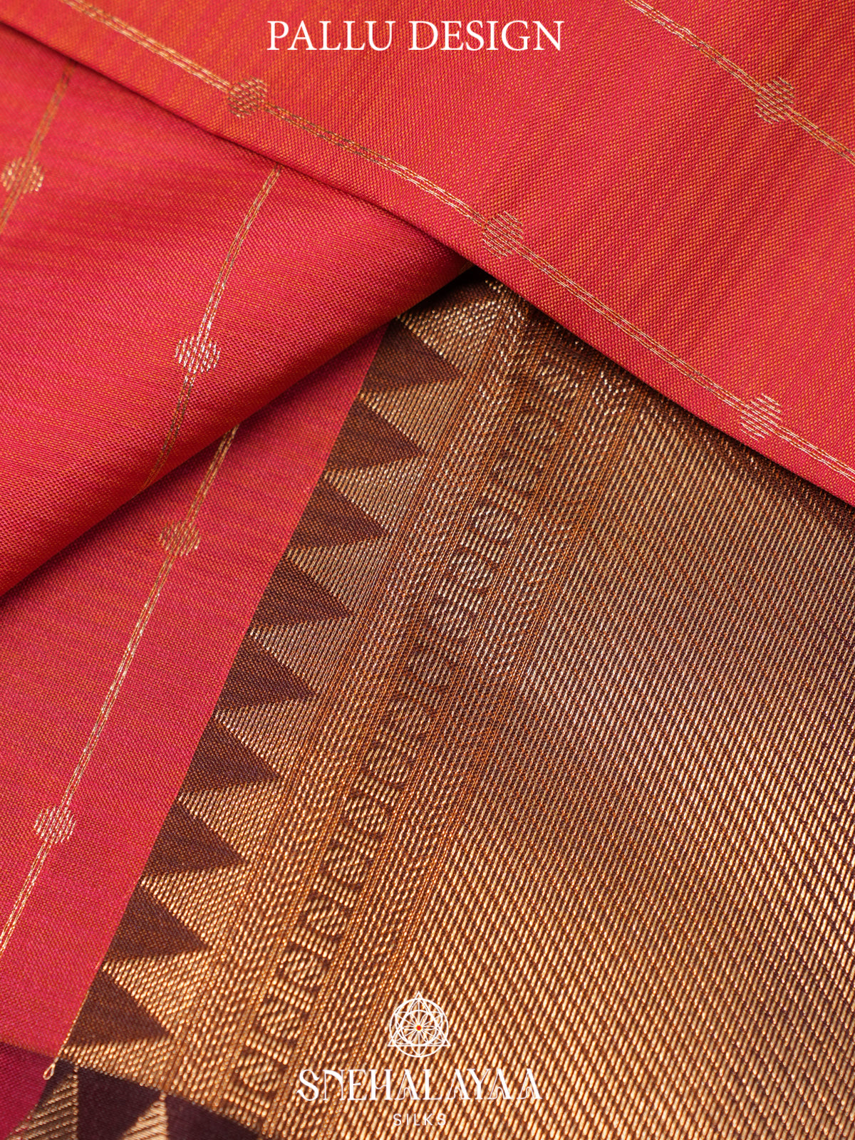 Ruby Red Kanjivaram Silk Saree