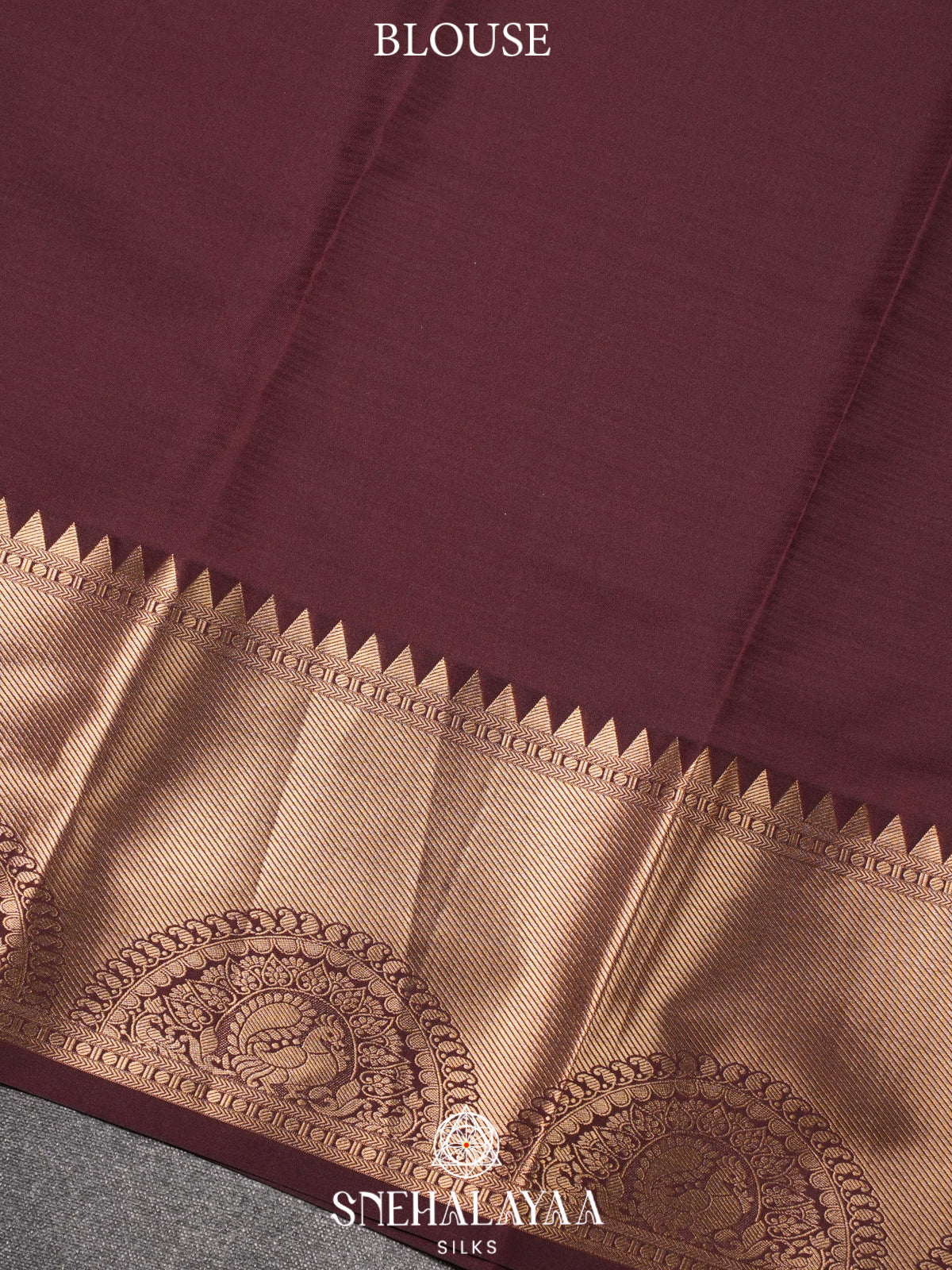 Ruby Red Kanjivaram Silk Saree