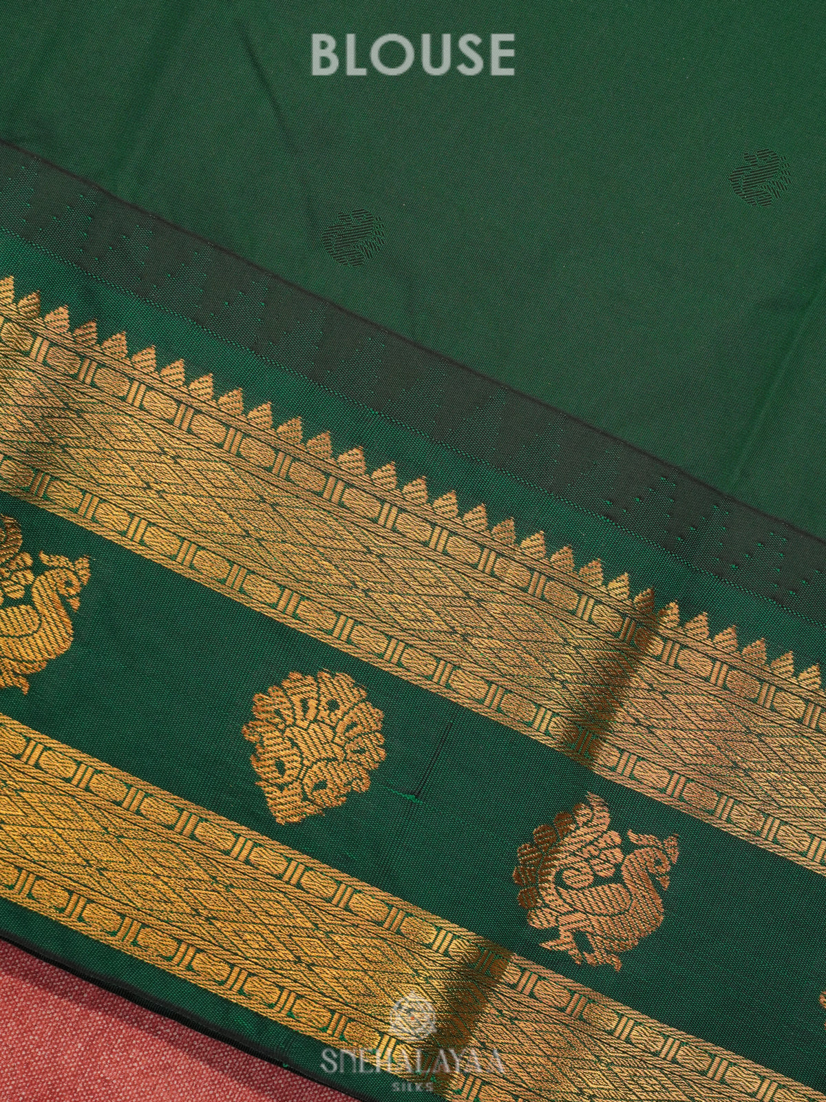 Ruby Red Art Silk Saree