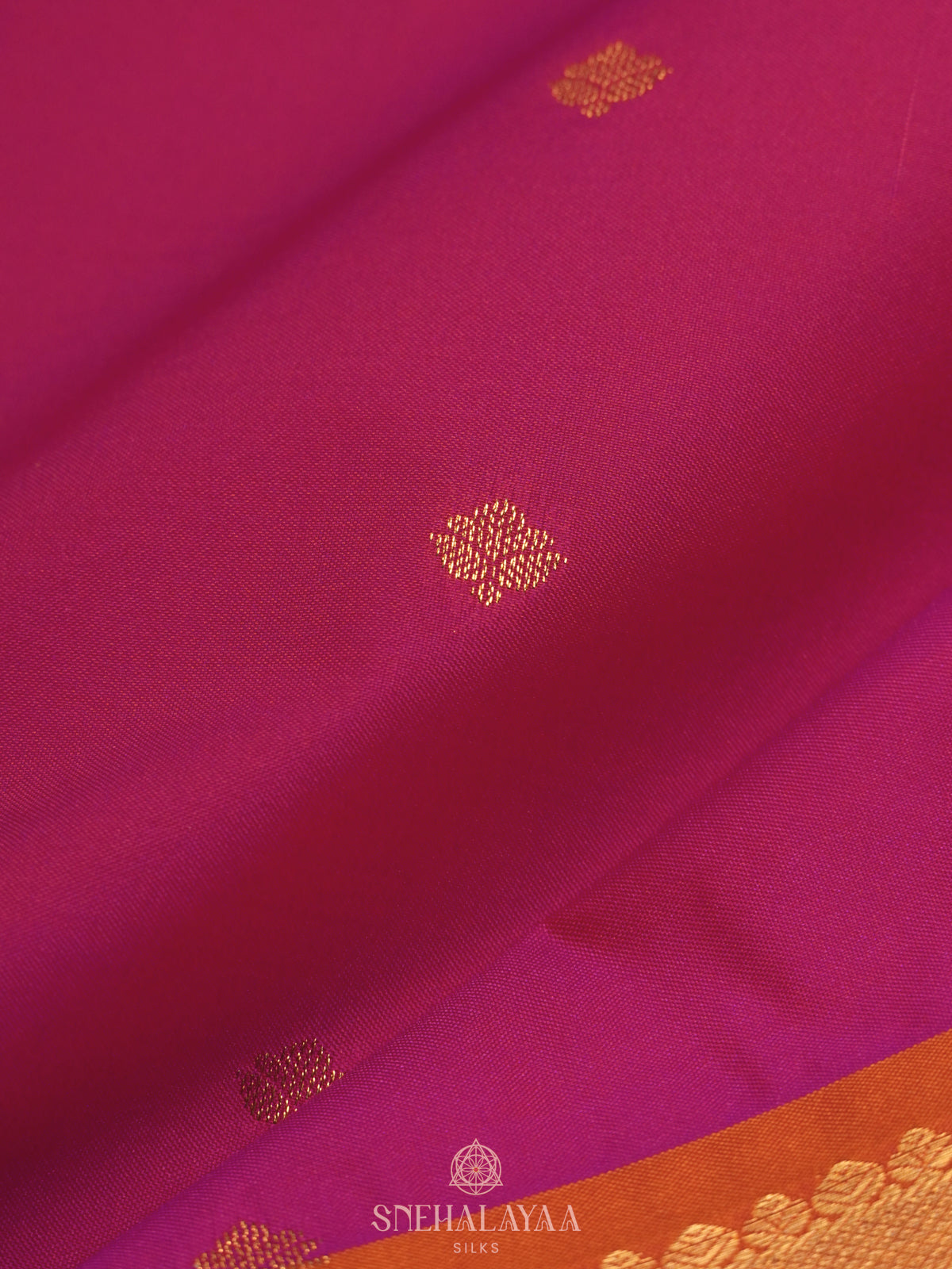 Magenta Pink Art Silk Saree