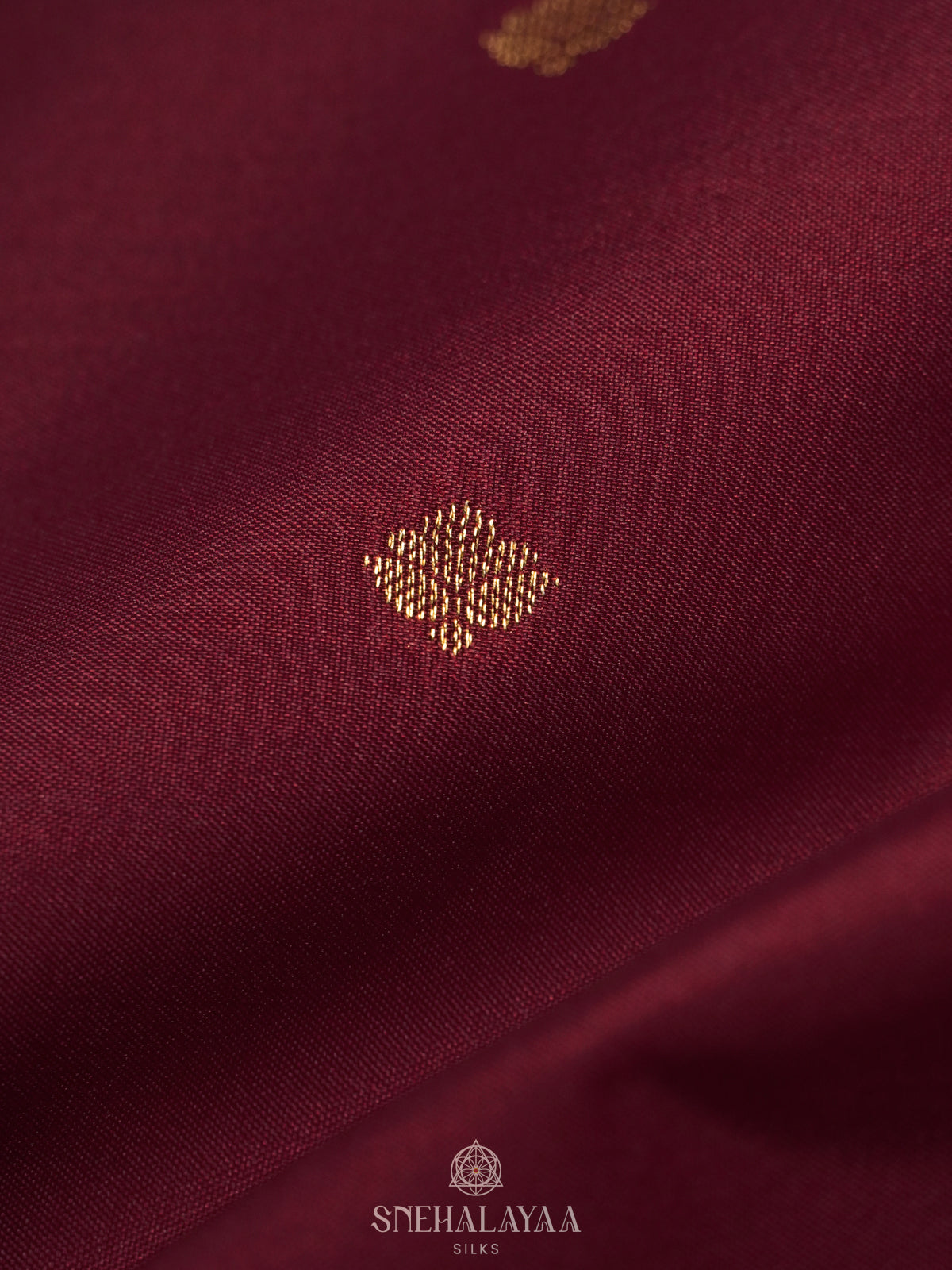 Maroon Art Silk Saree