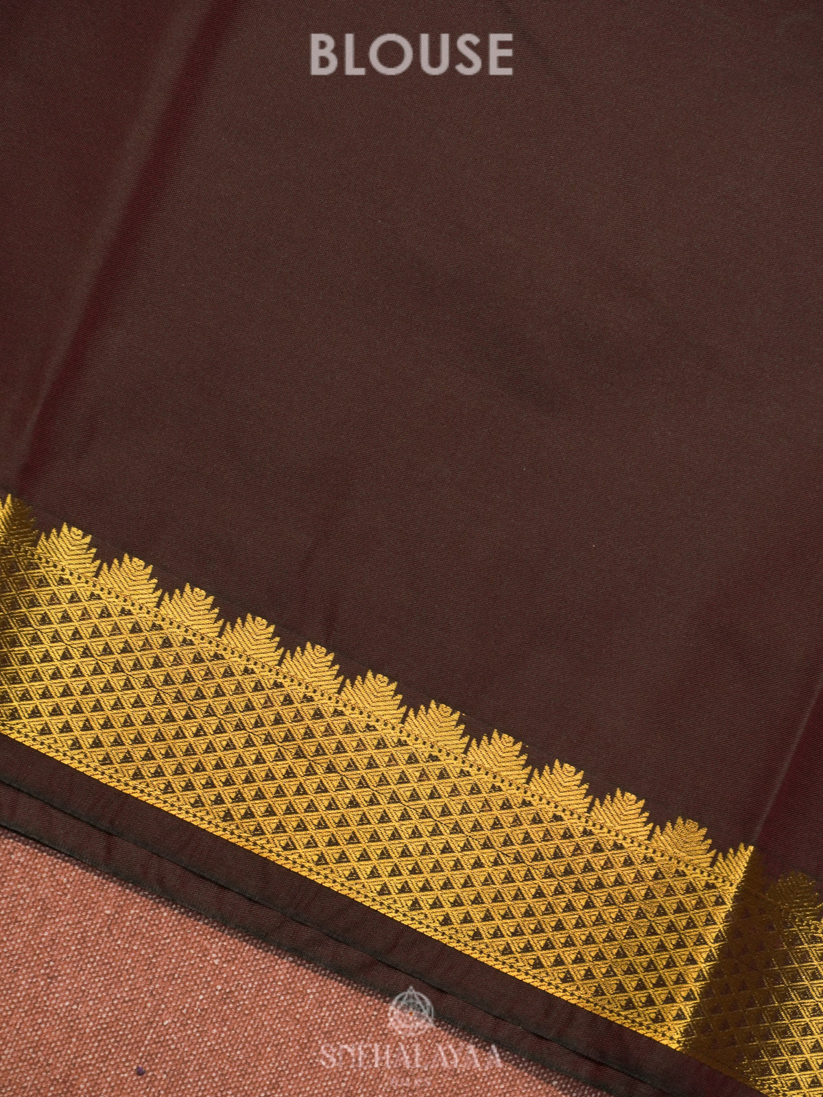 Coffee Brown Art Silk Saree