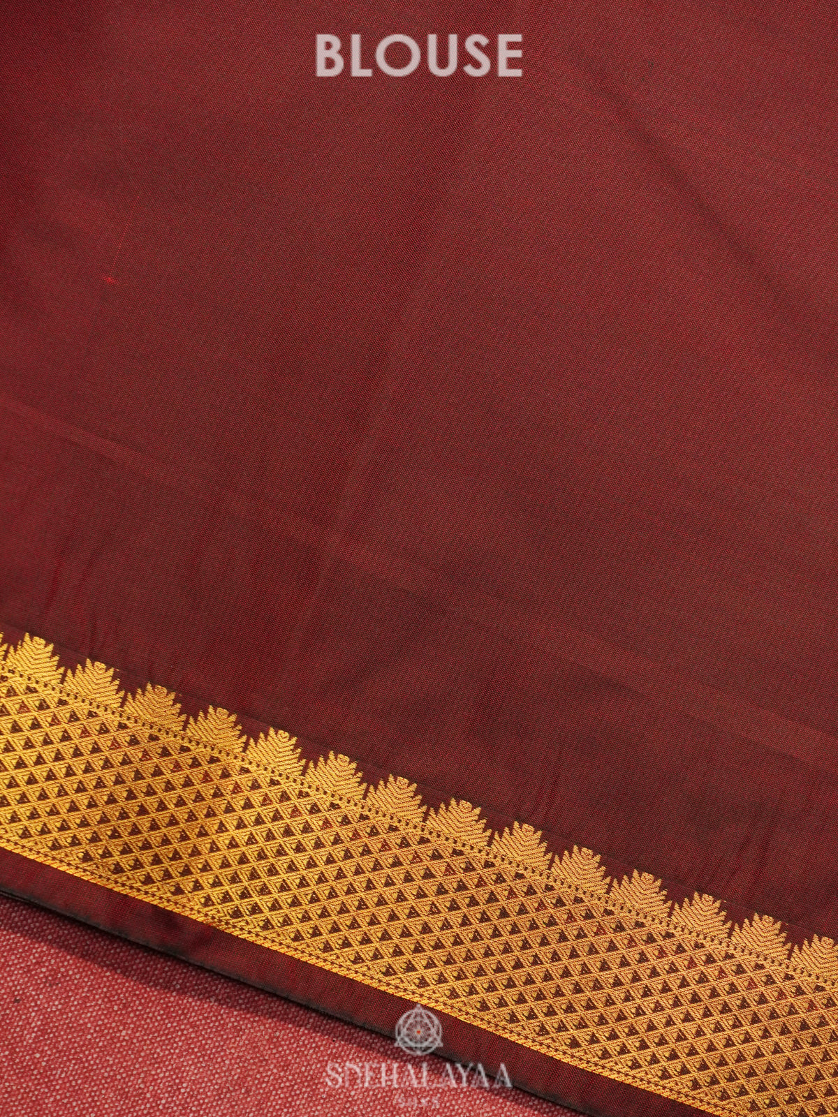 Ruby Red Art Silk Saree