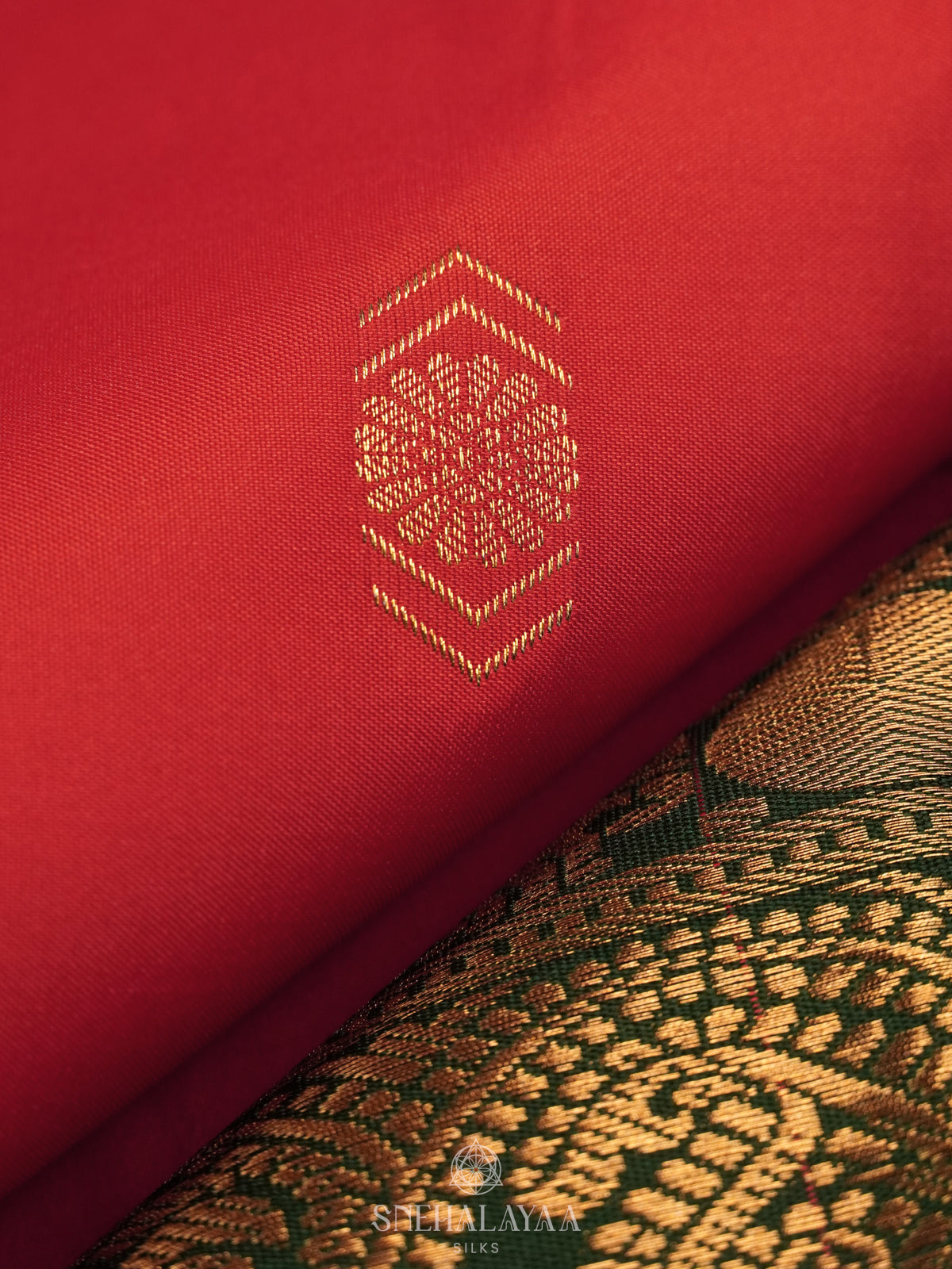 Red Art Silk Saree
