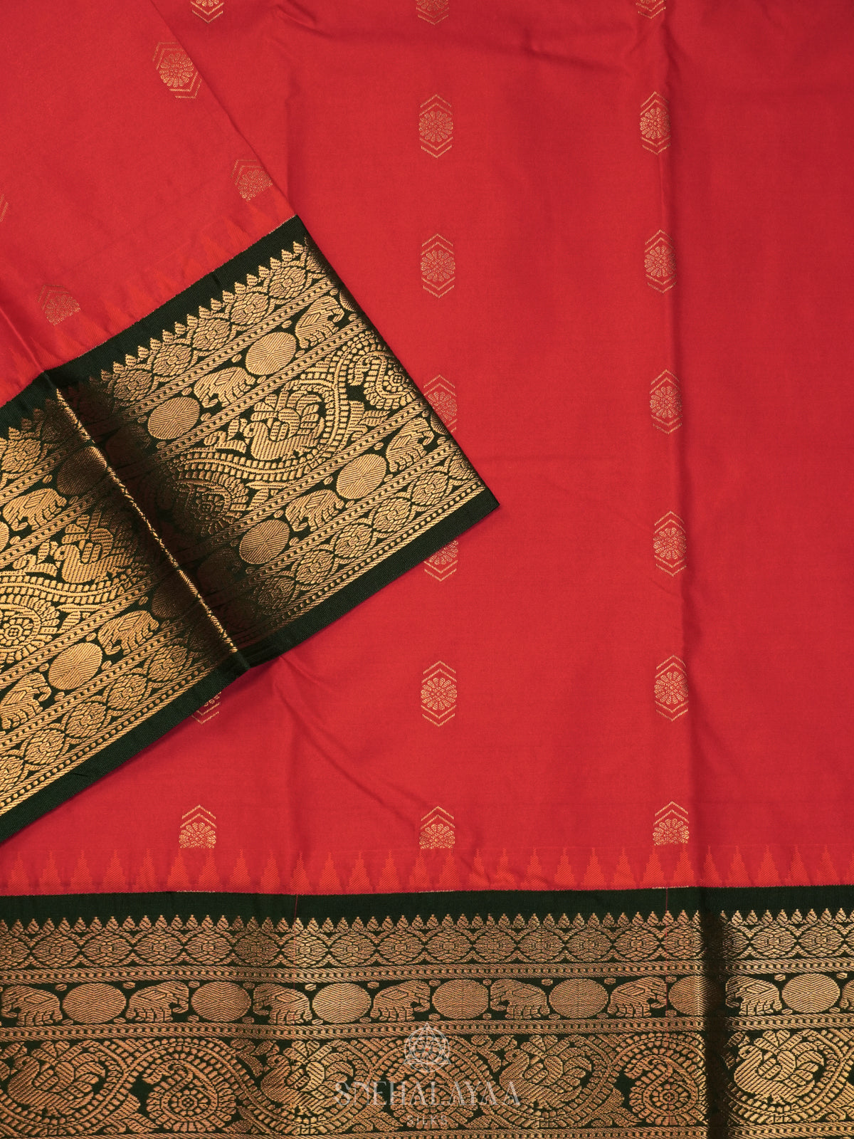 Red Art Silk Saree