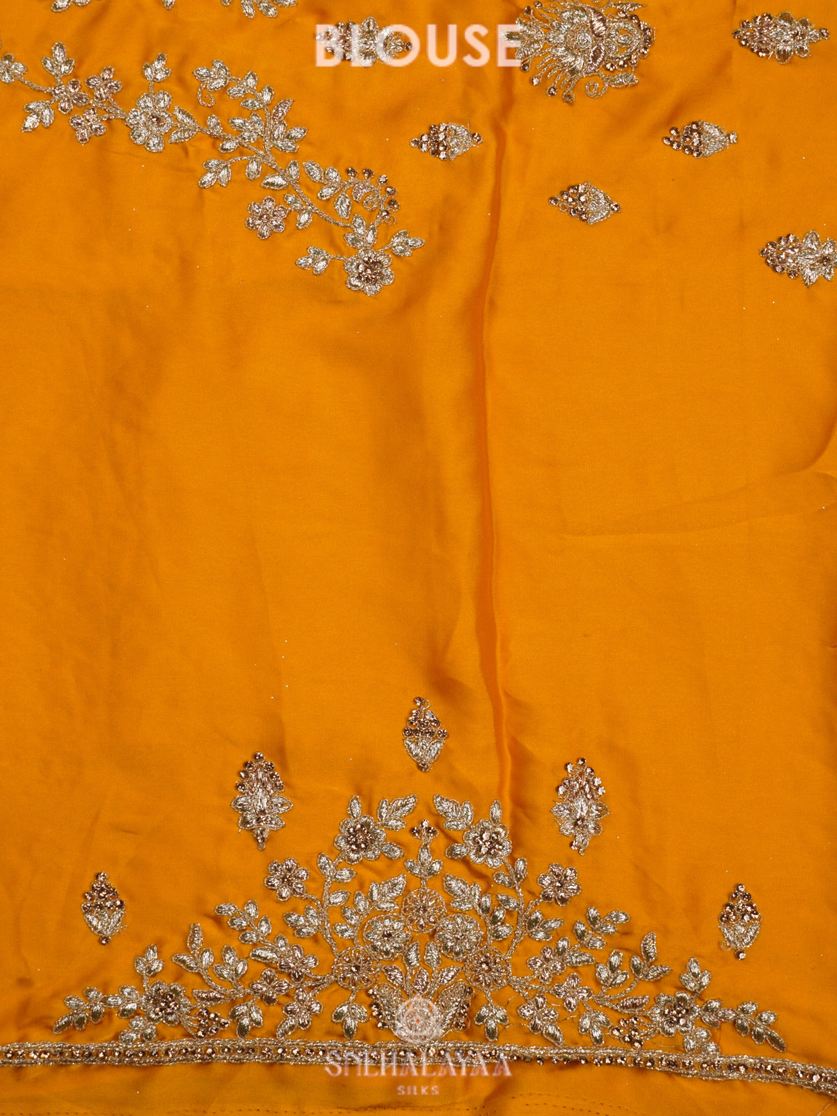 Mango Yellow Designer Saree