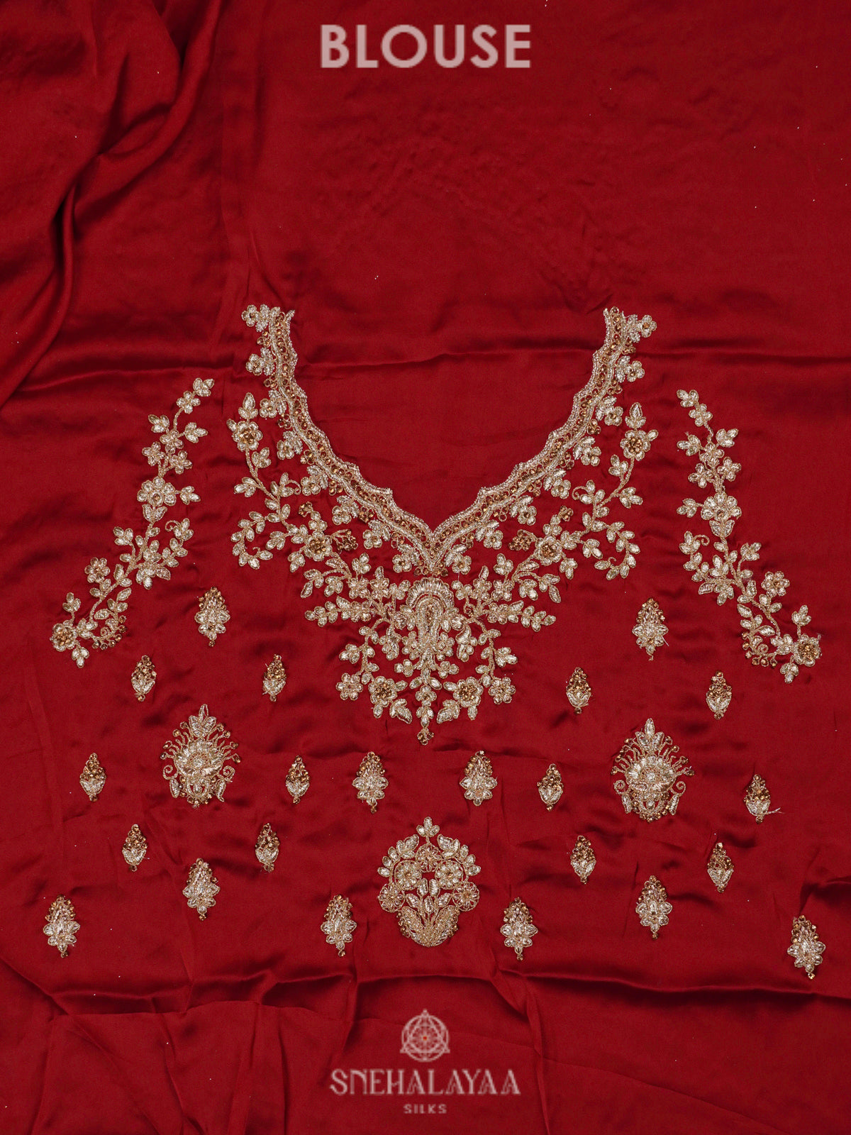 Maroon Designer Saree