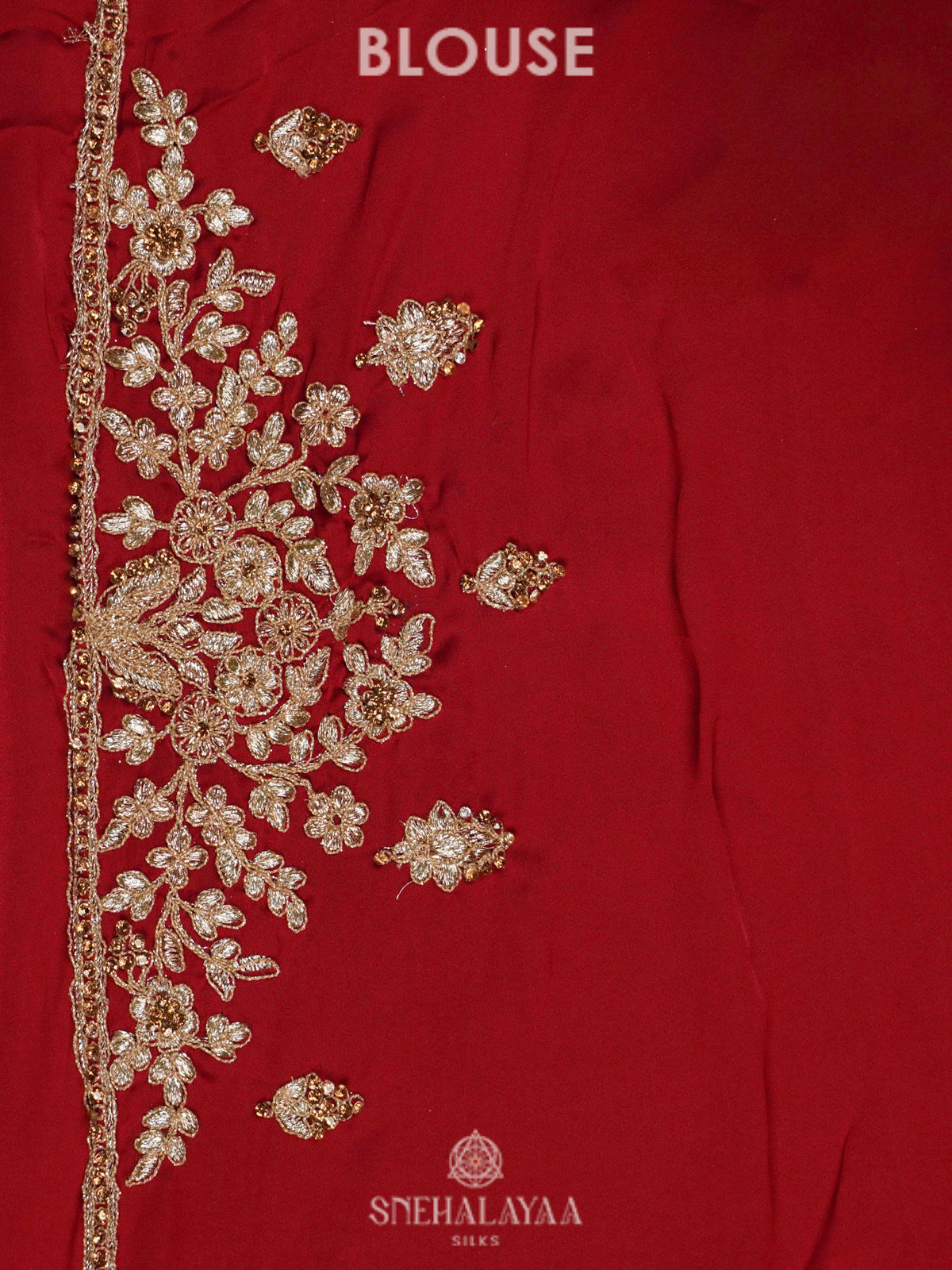 Maroon Designer Saree