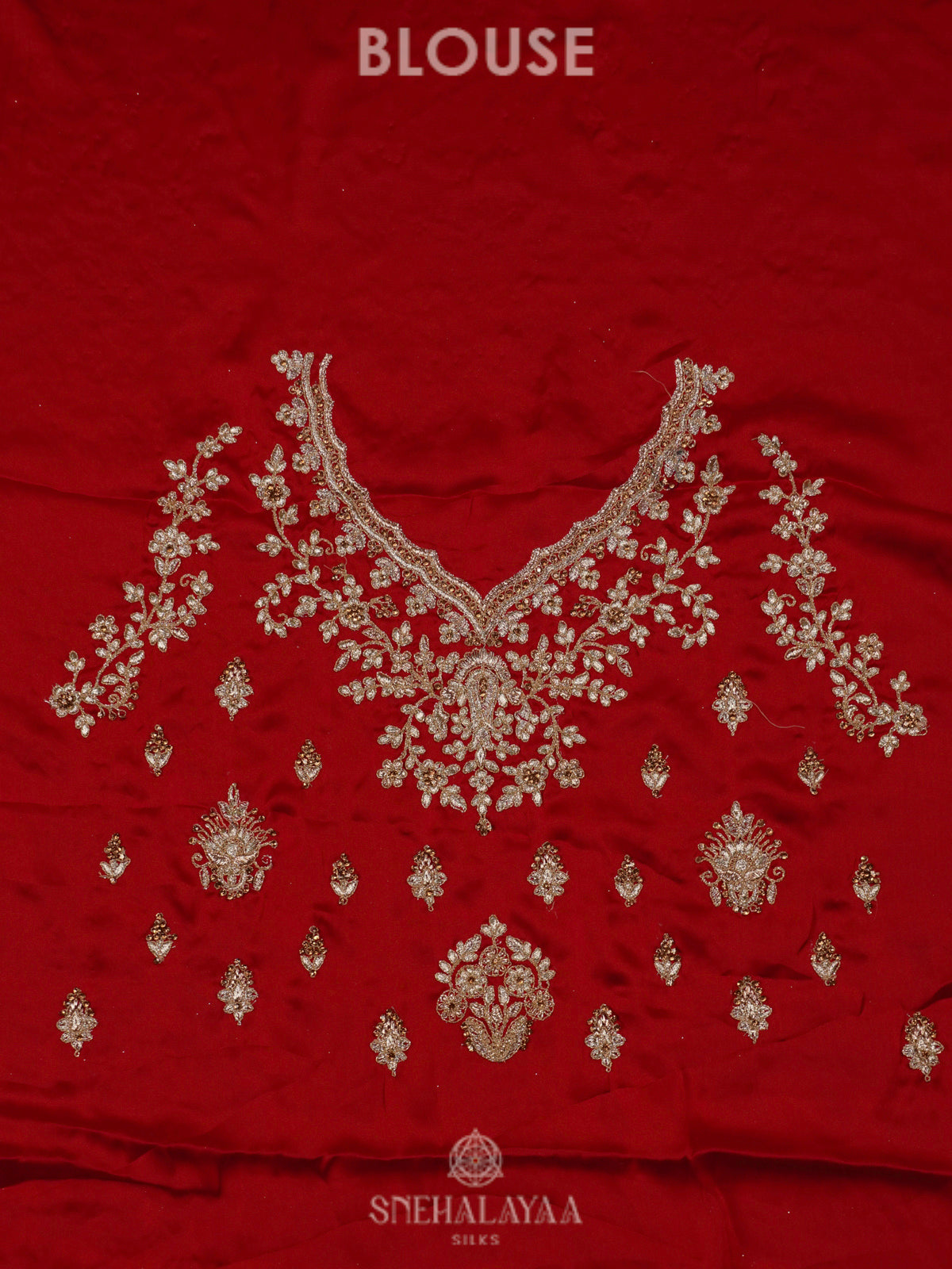 Red Designer Saree