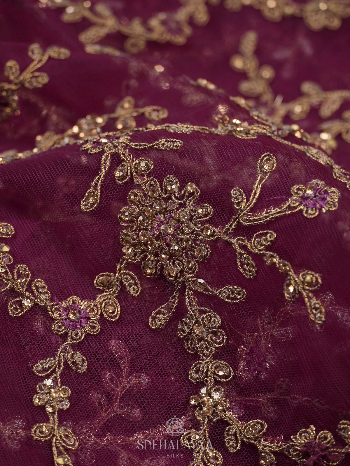 Purple Designer Saree