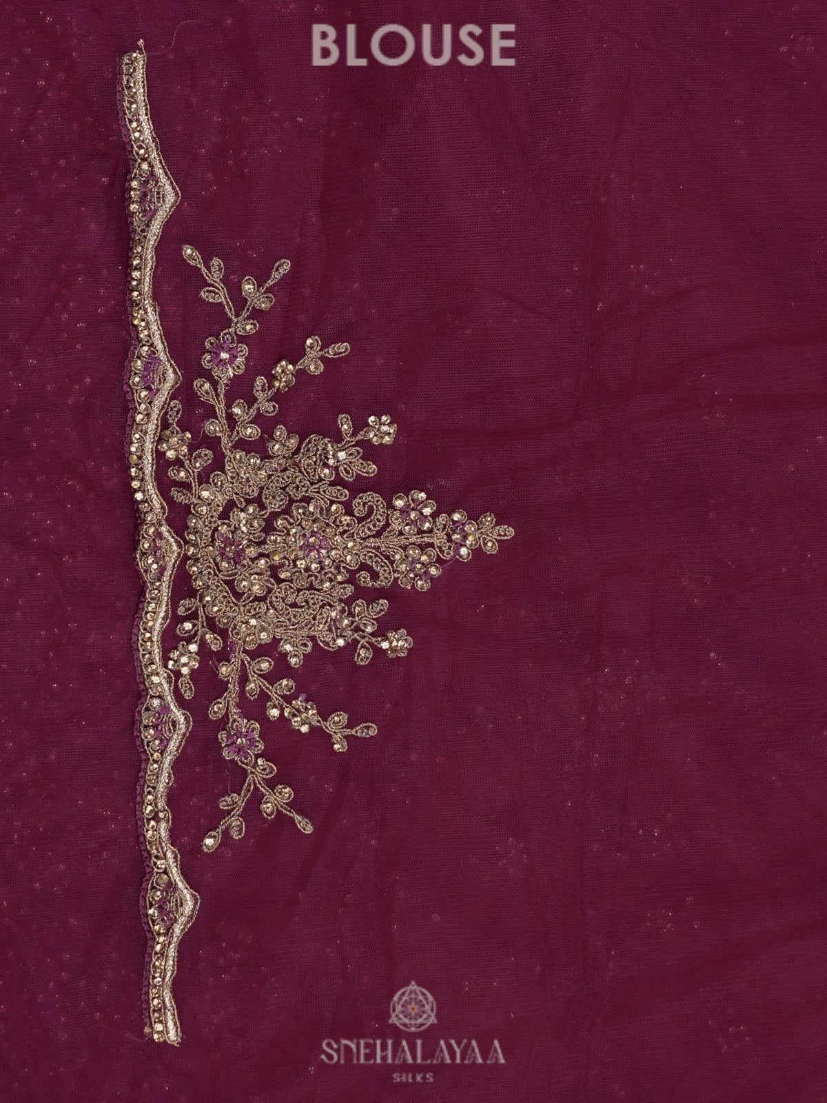 Purple Designer Saree