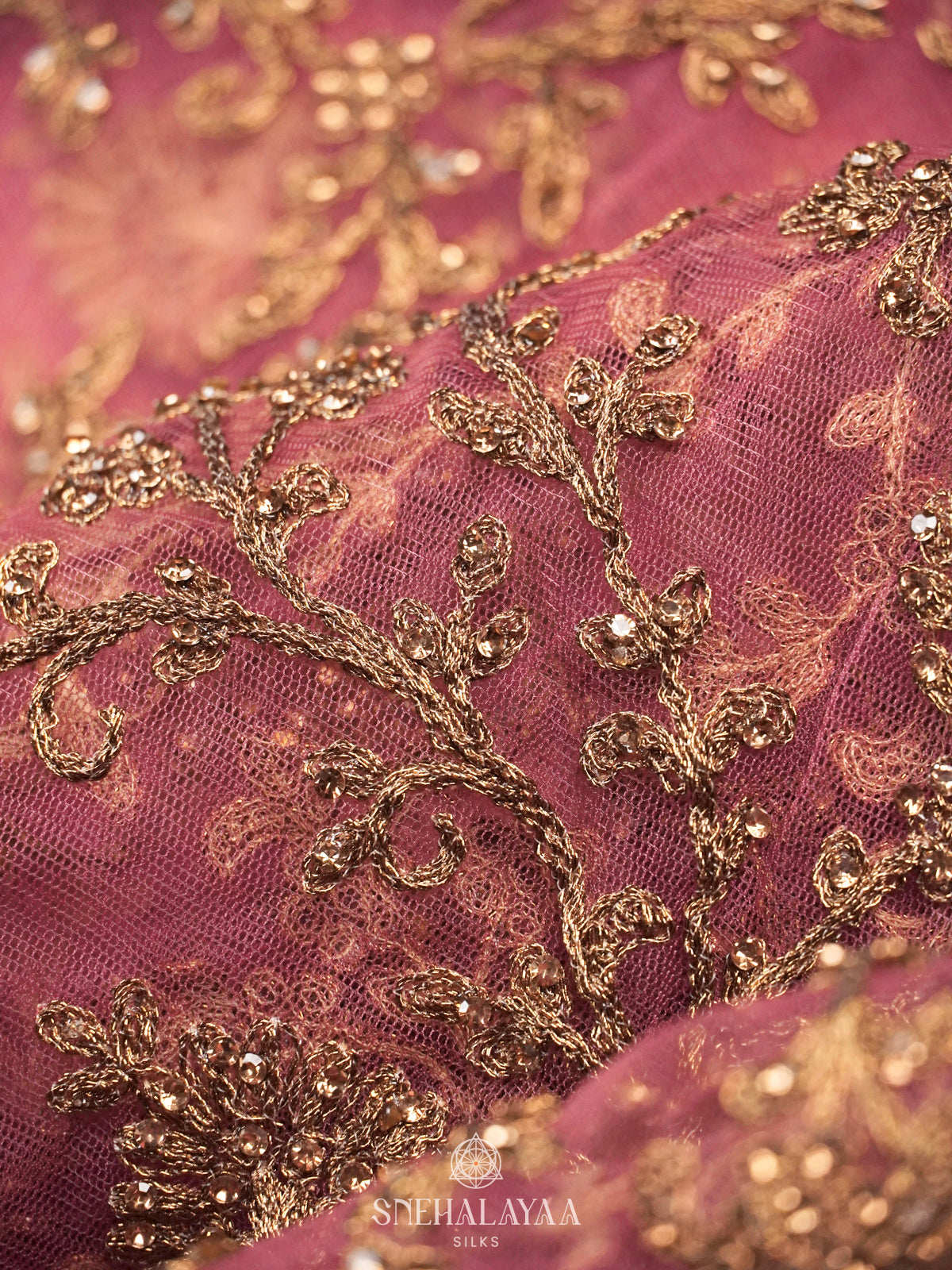 Pink Designer Saree