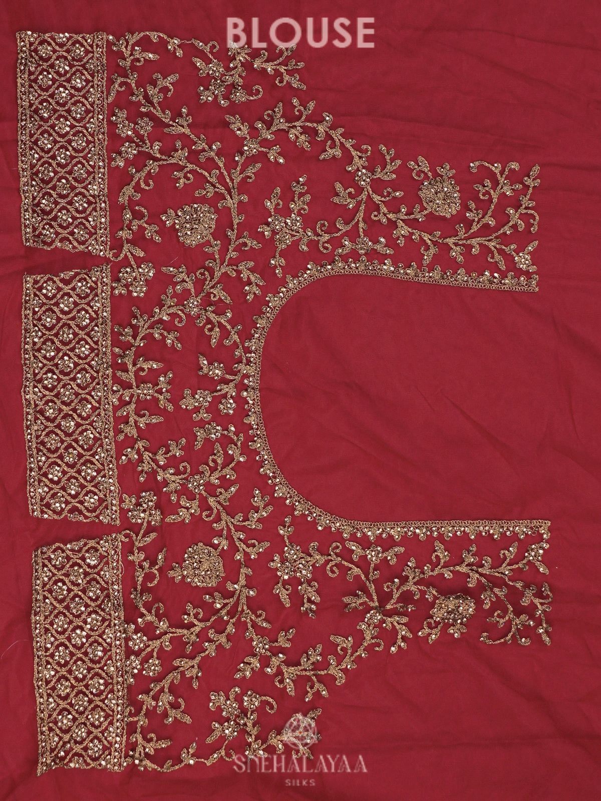 Red Designer Saree