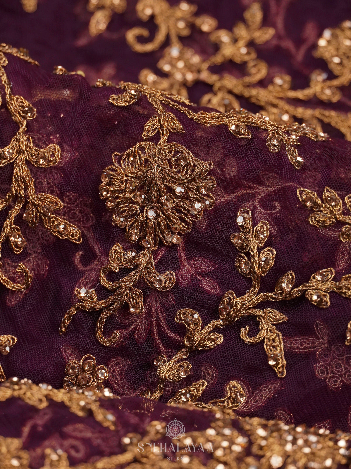 Purple Designer Saree