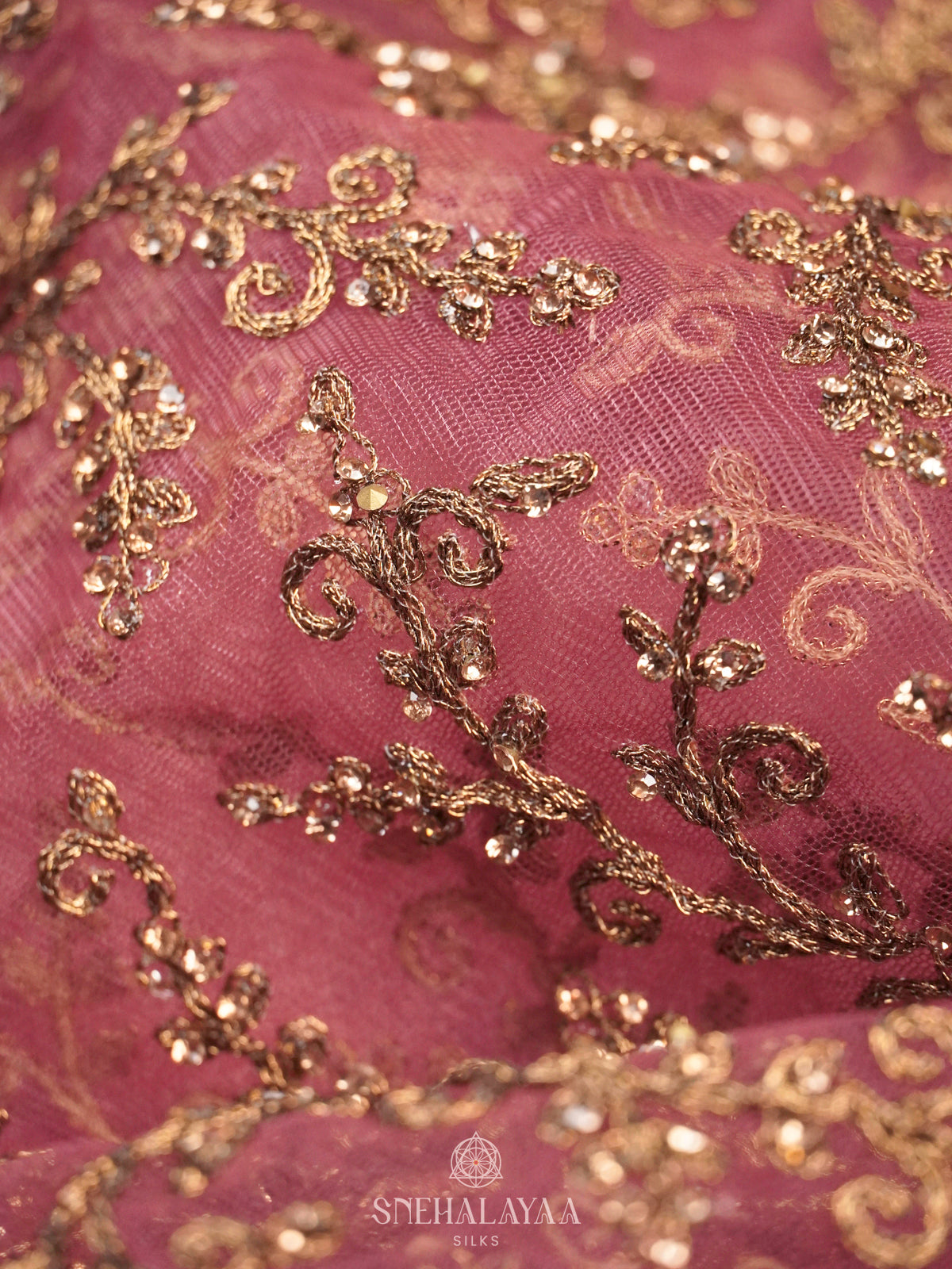 Pink Designer Saree