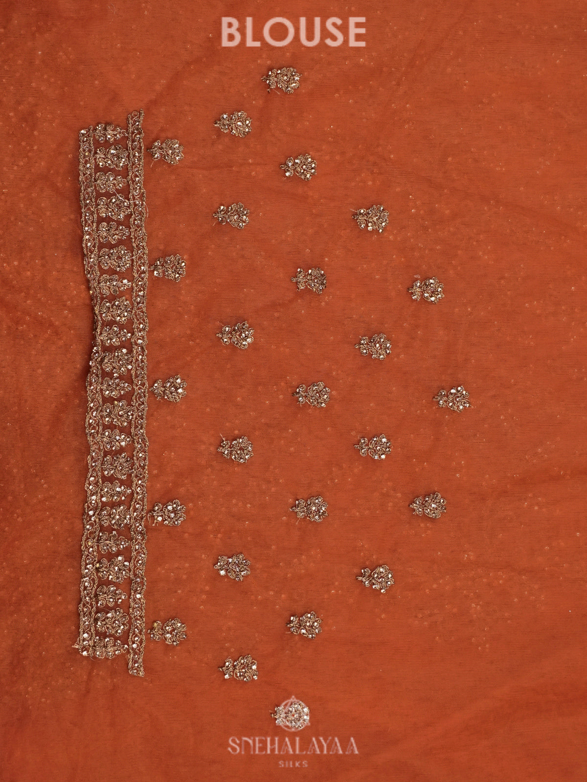 Orange Designer Saree
