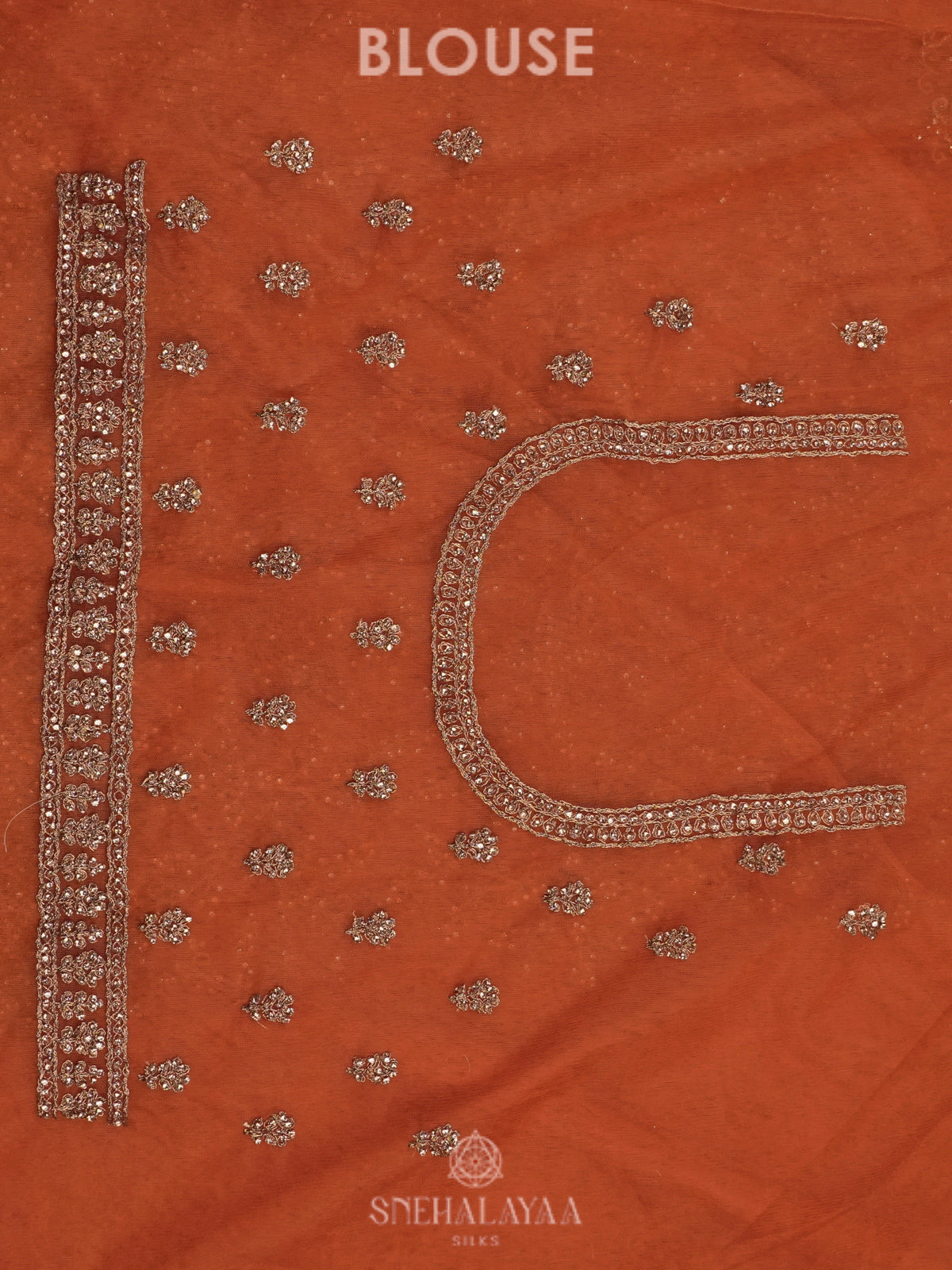Orange Designer Saree