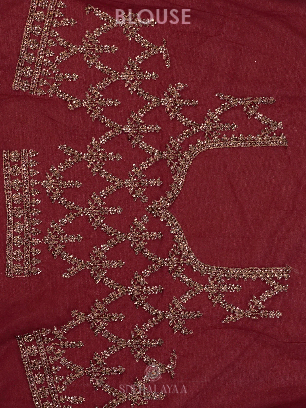Maroon Designer Saree