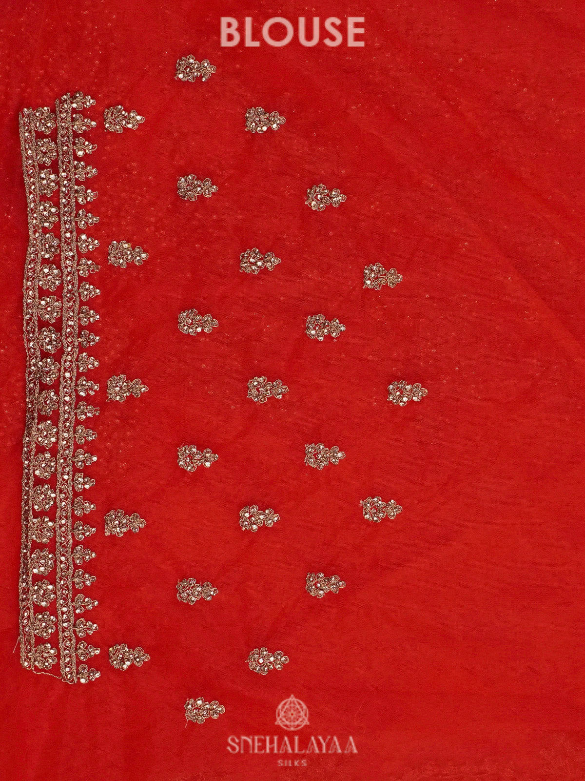Red Designer Saree