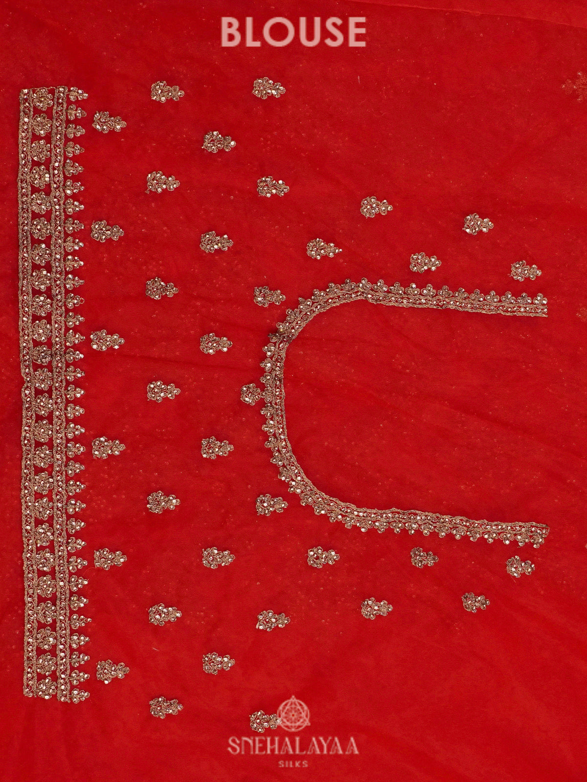 Red Designer Saree