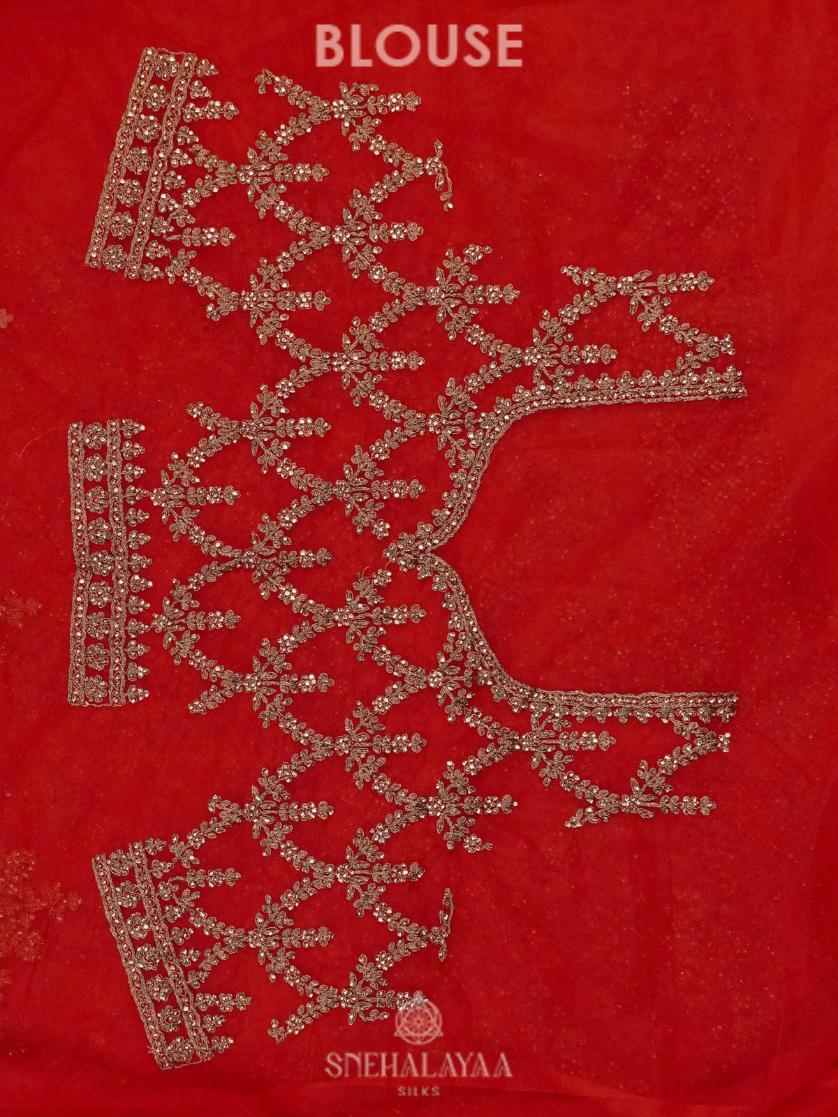 Red Designer Saree