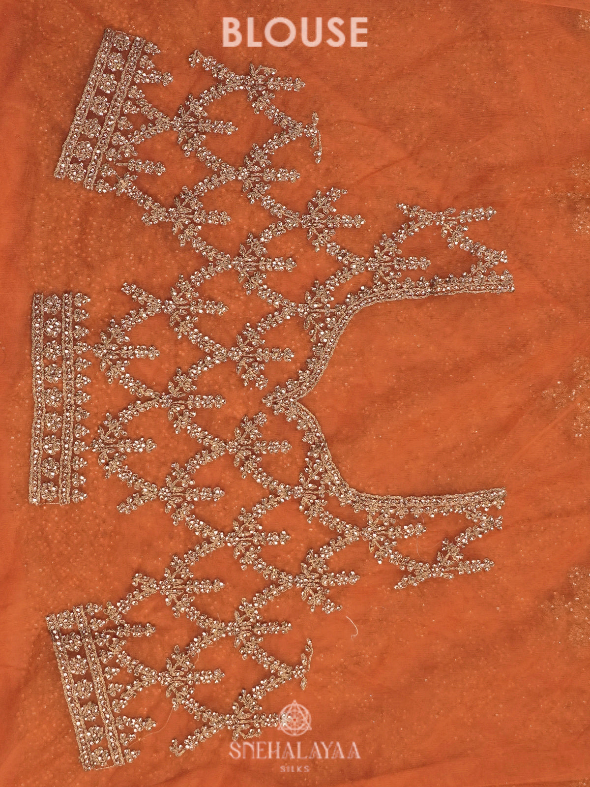 Orange Designer Saree