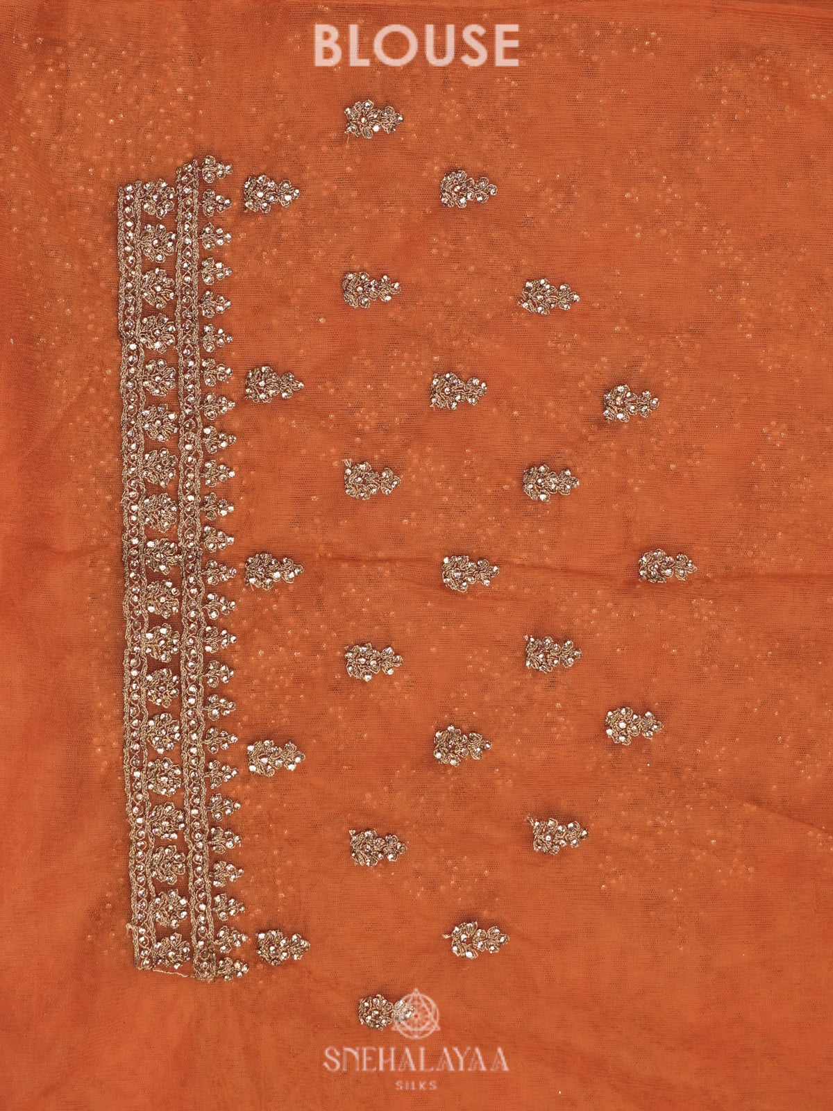 Orange Designer Saree
