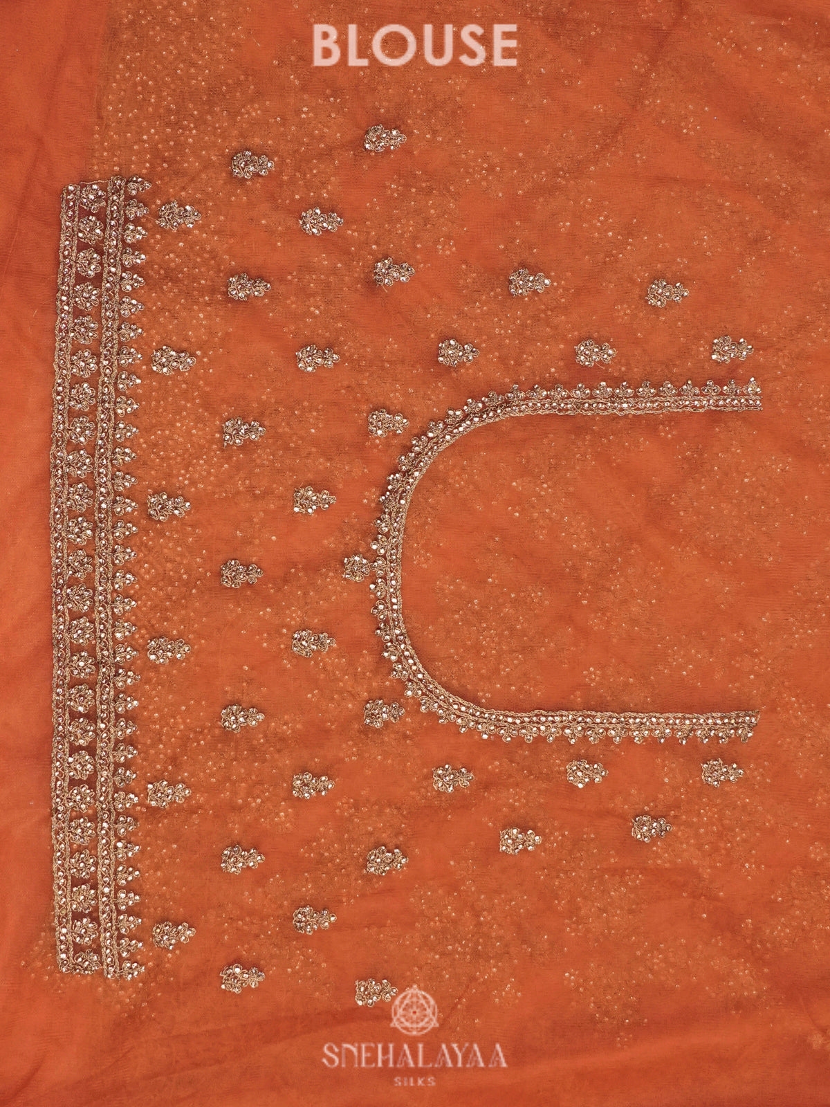 Orange Designer Saree