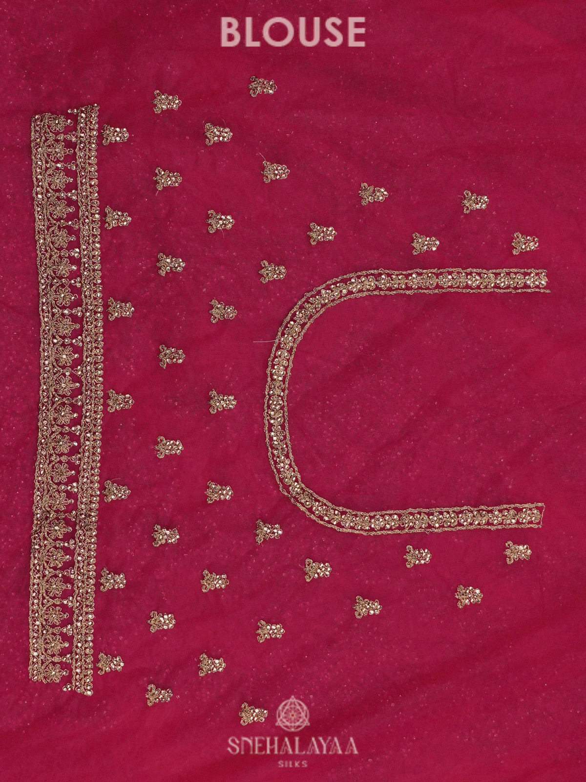 Magenta Pink Designer Saree