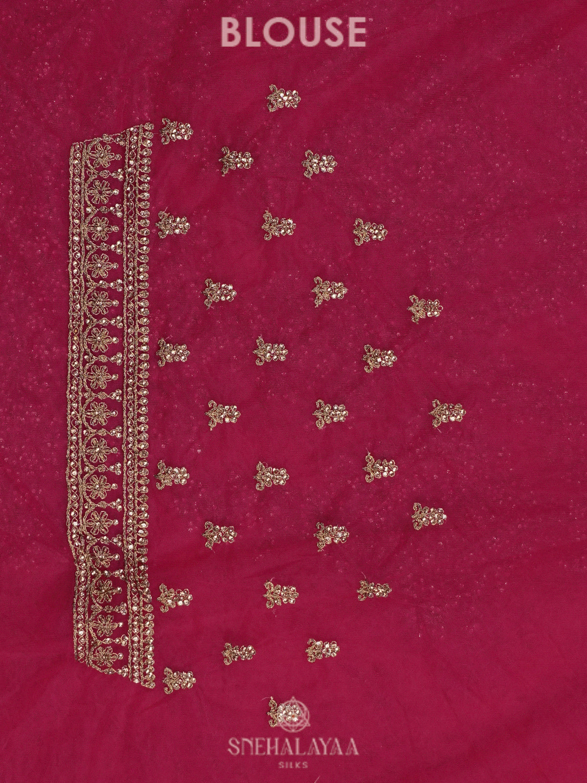 Magenta Pink Designer Saree