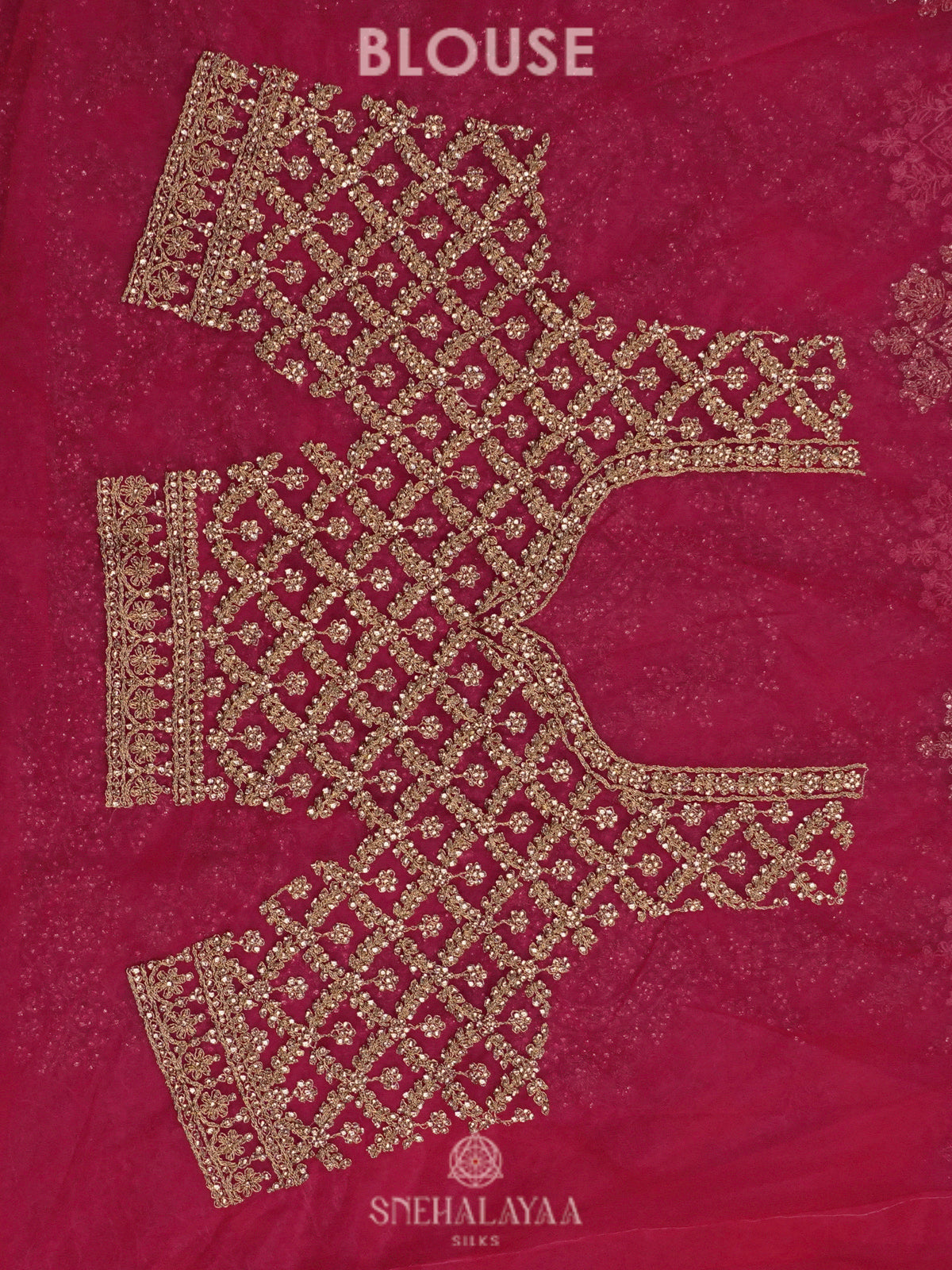 Magenta Pink Designer Saree