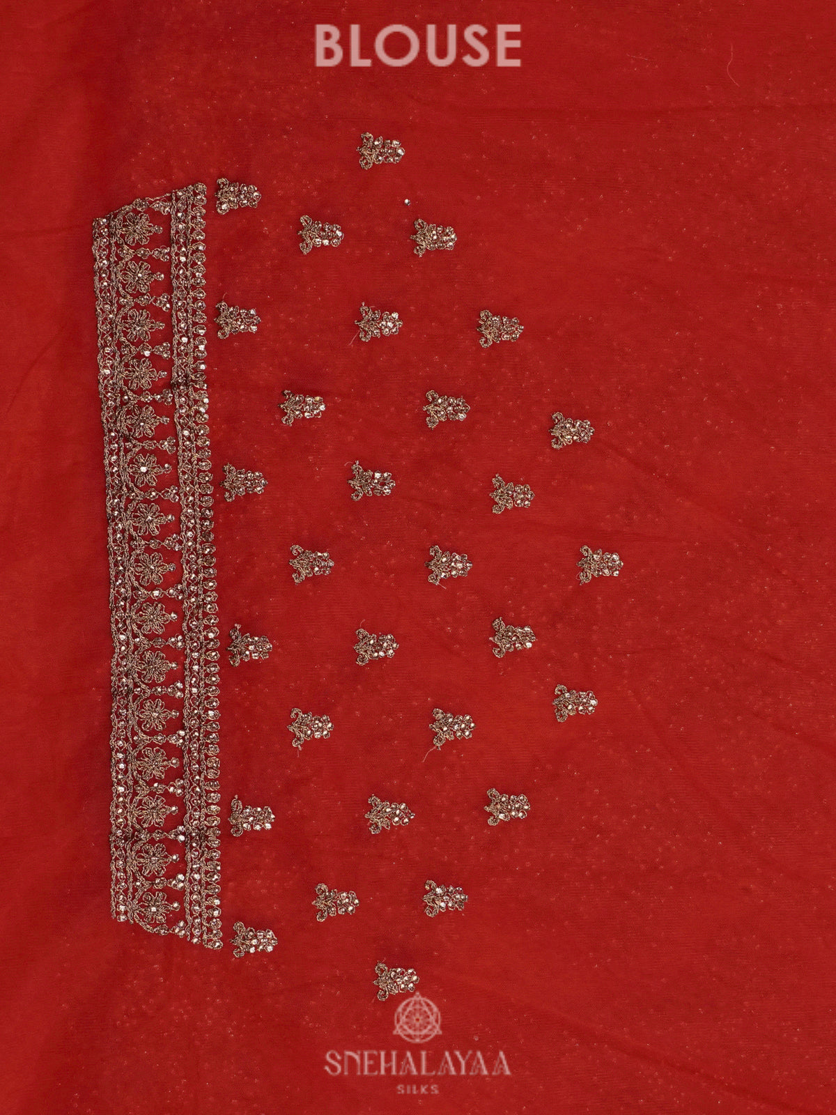 Red Designer Saree