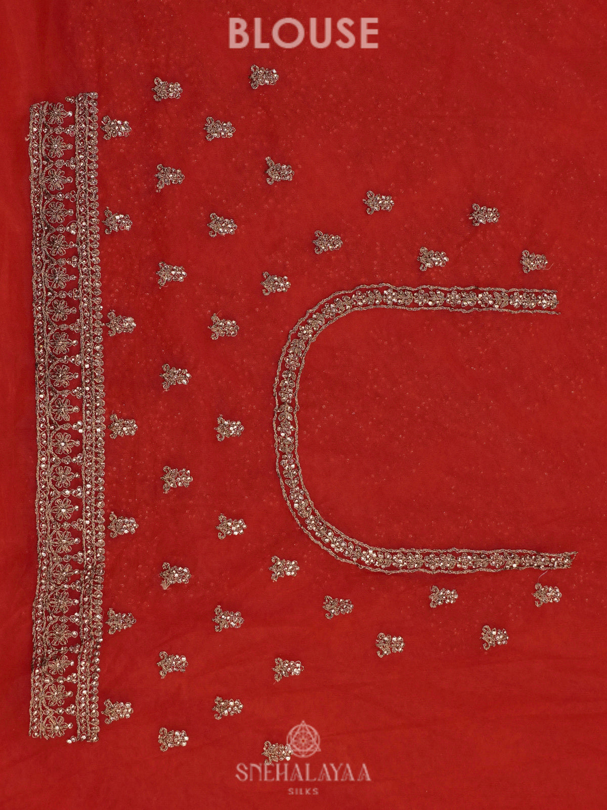 Red Designer Saree