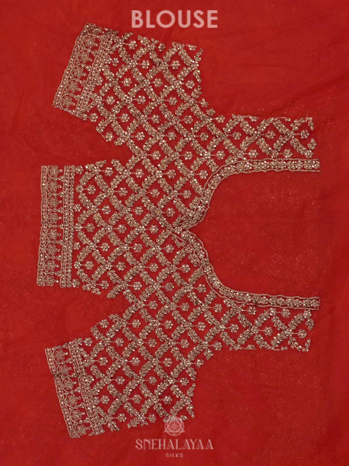 Red Designer Saree