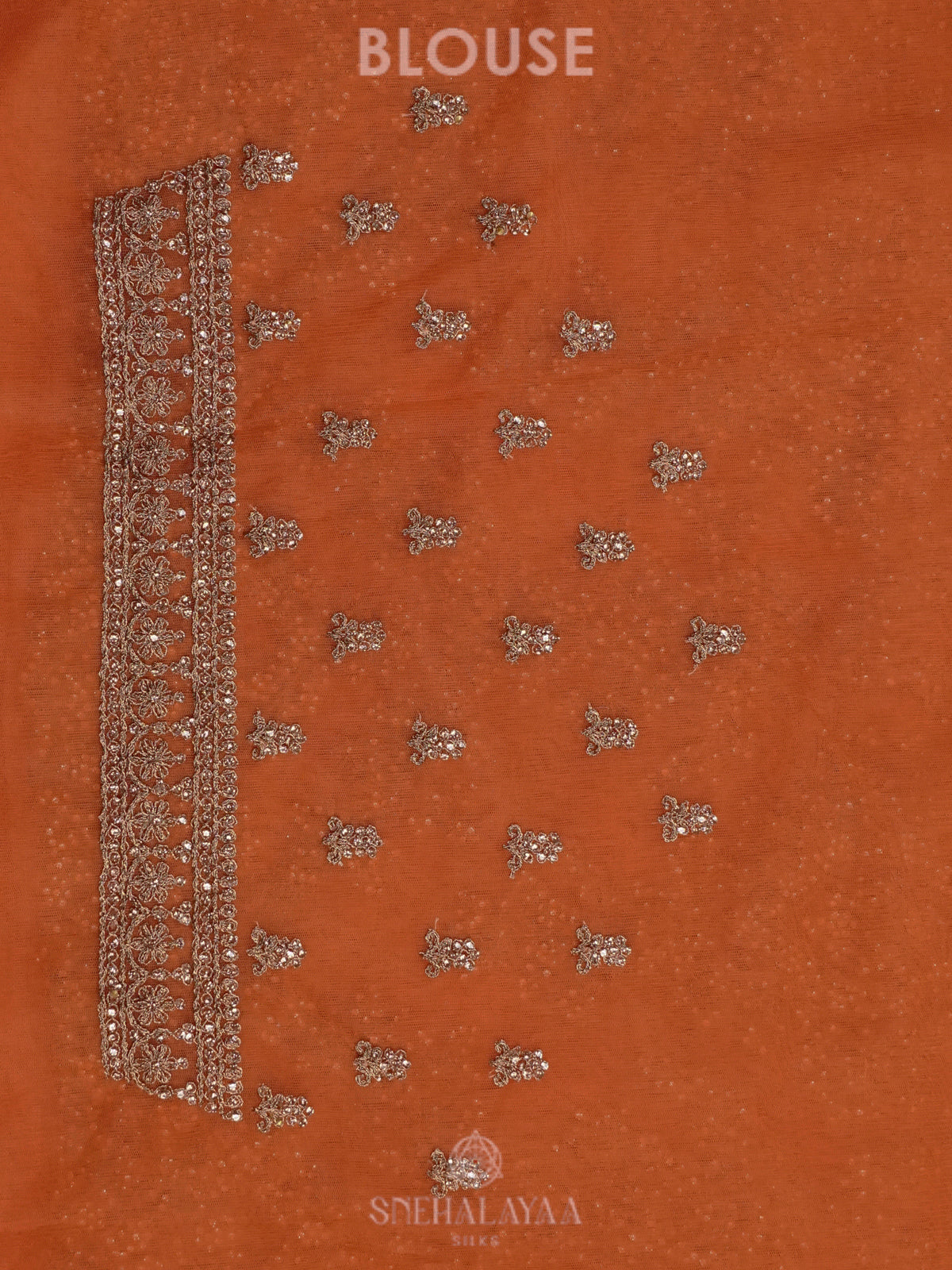 Orange Designer Saree