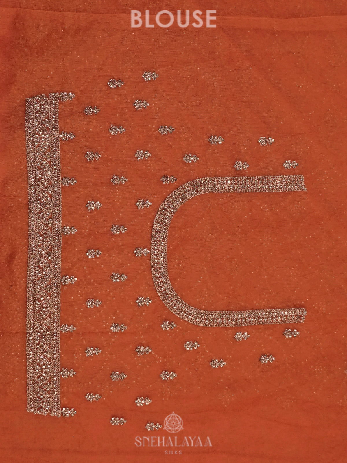 Orange Designer Saree