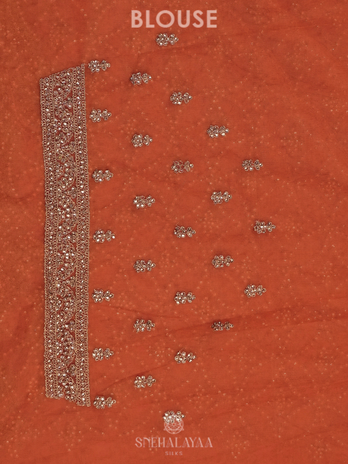 Orange Designer Saree