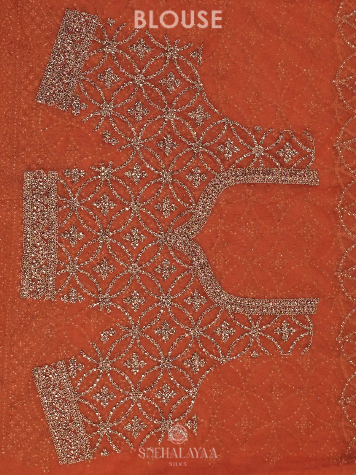 Orange Designer Saree
