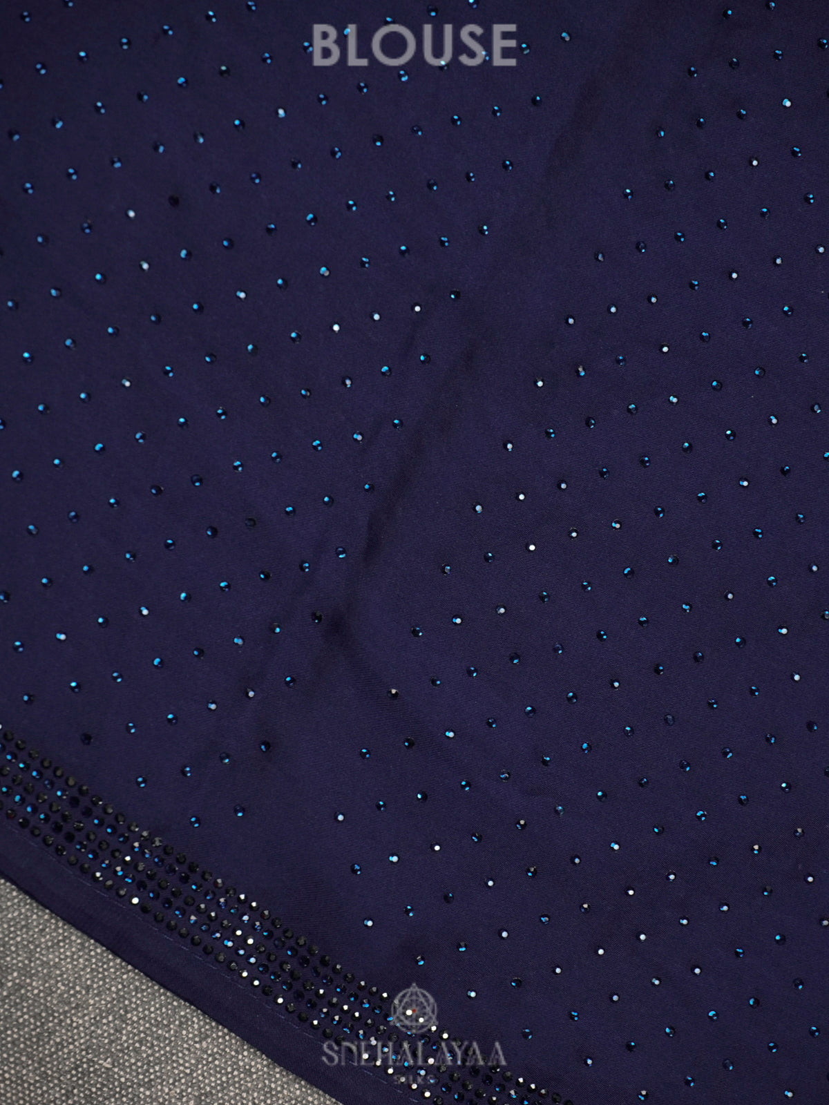 Navy Blue Designer Saree