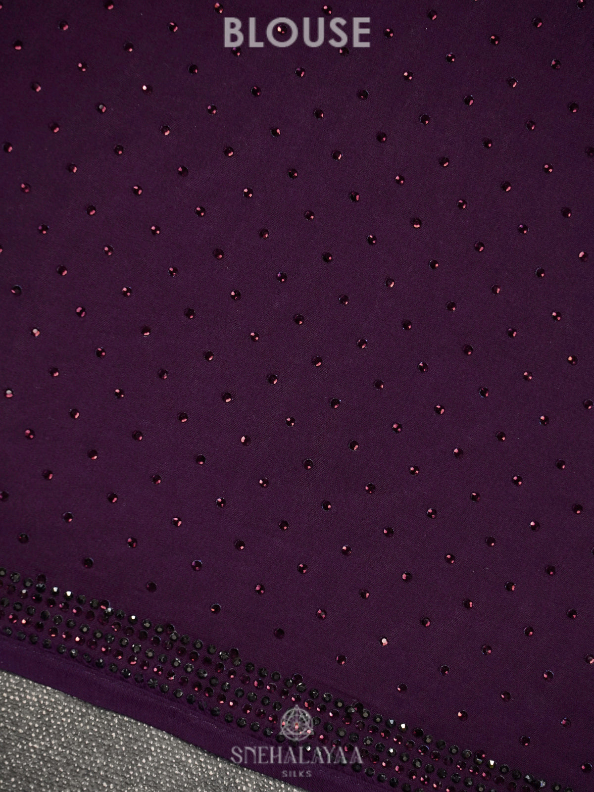 Wine Purple Designer Saree