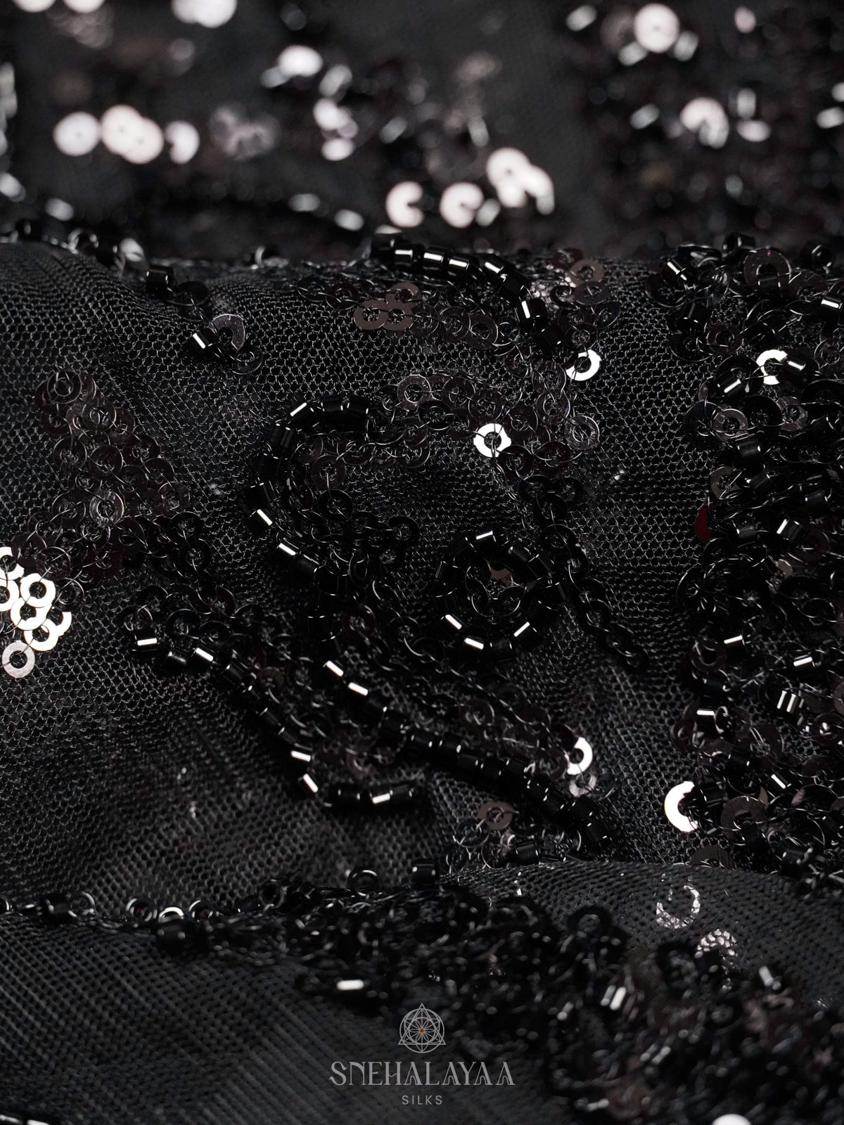 Black Designer Saree