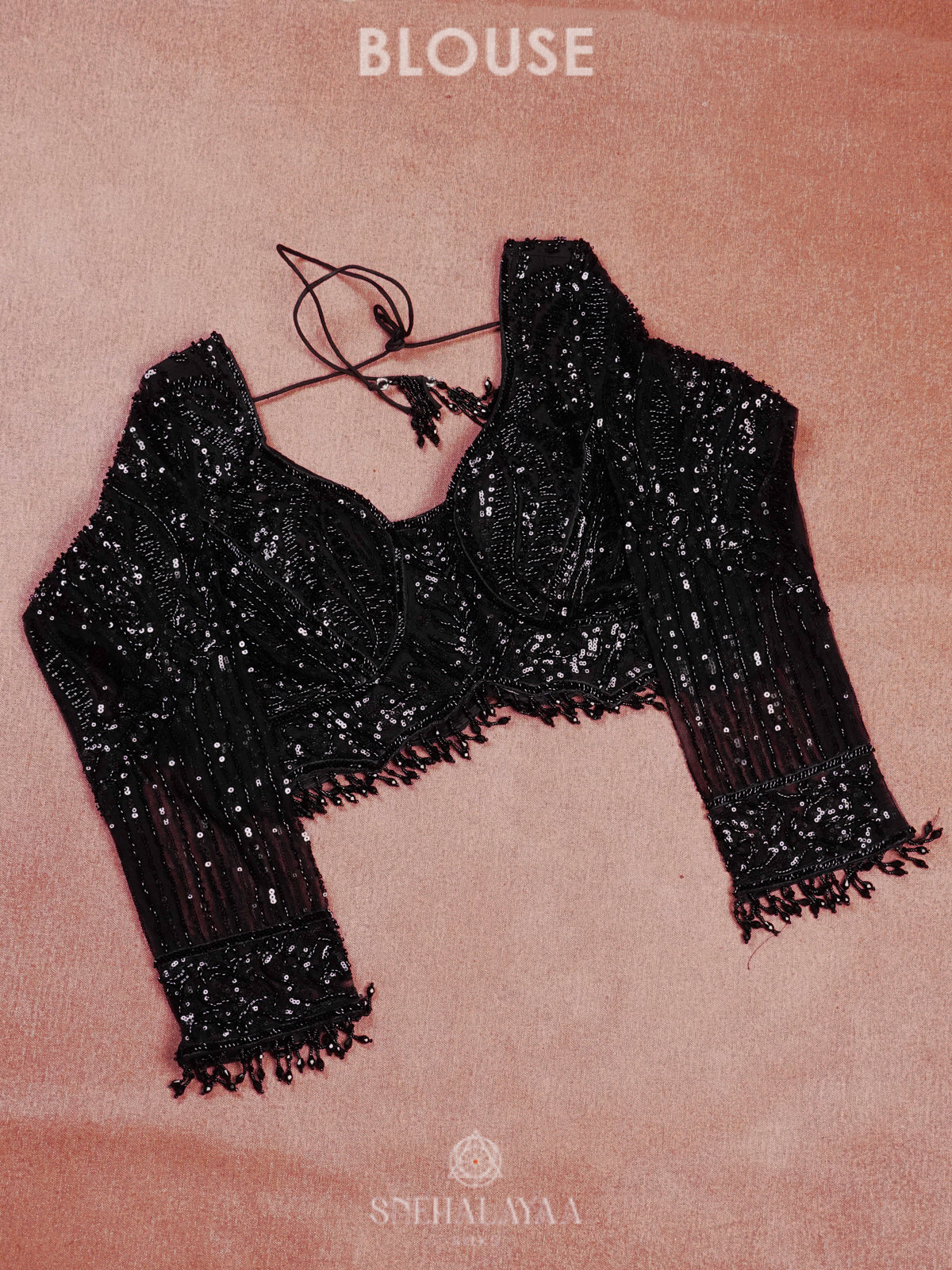 Black Designer Saree