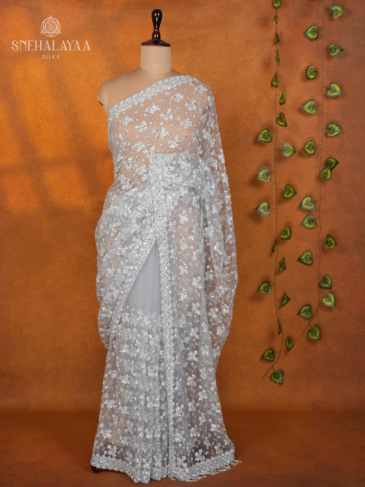 Blue Designer Saree