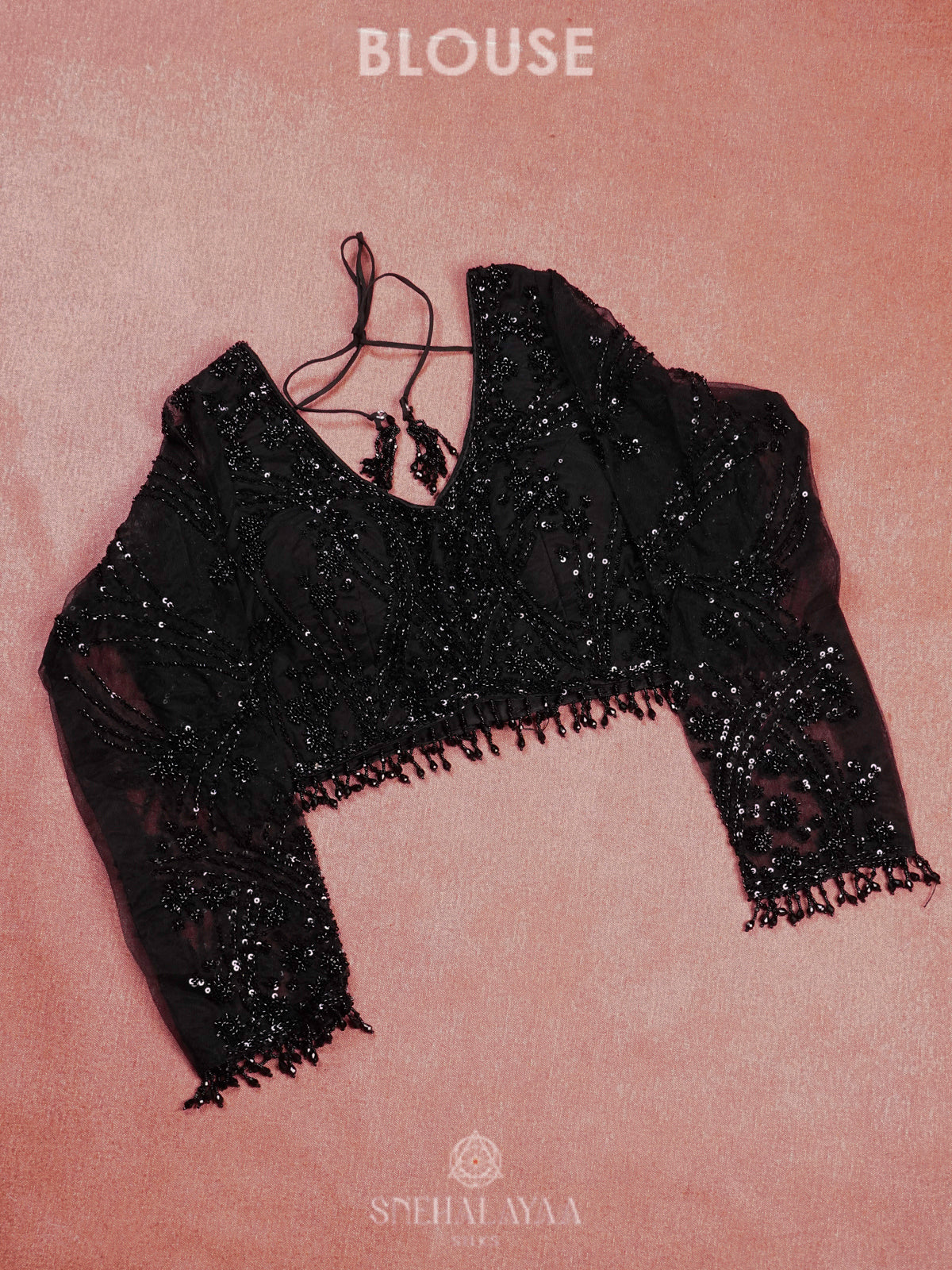 Black Designer Saree