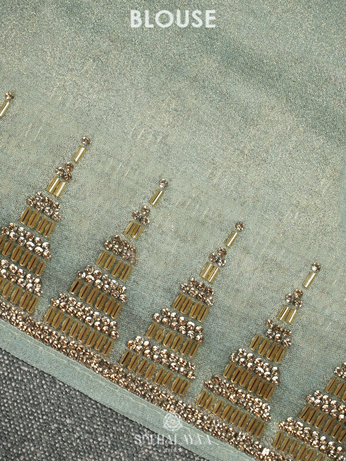 Pale Green Designer Saree