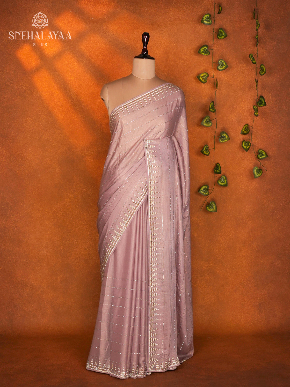 Pink Designer Saree