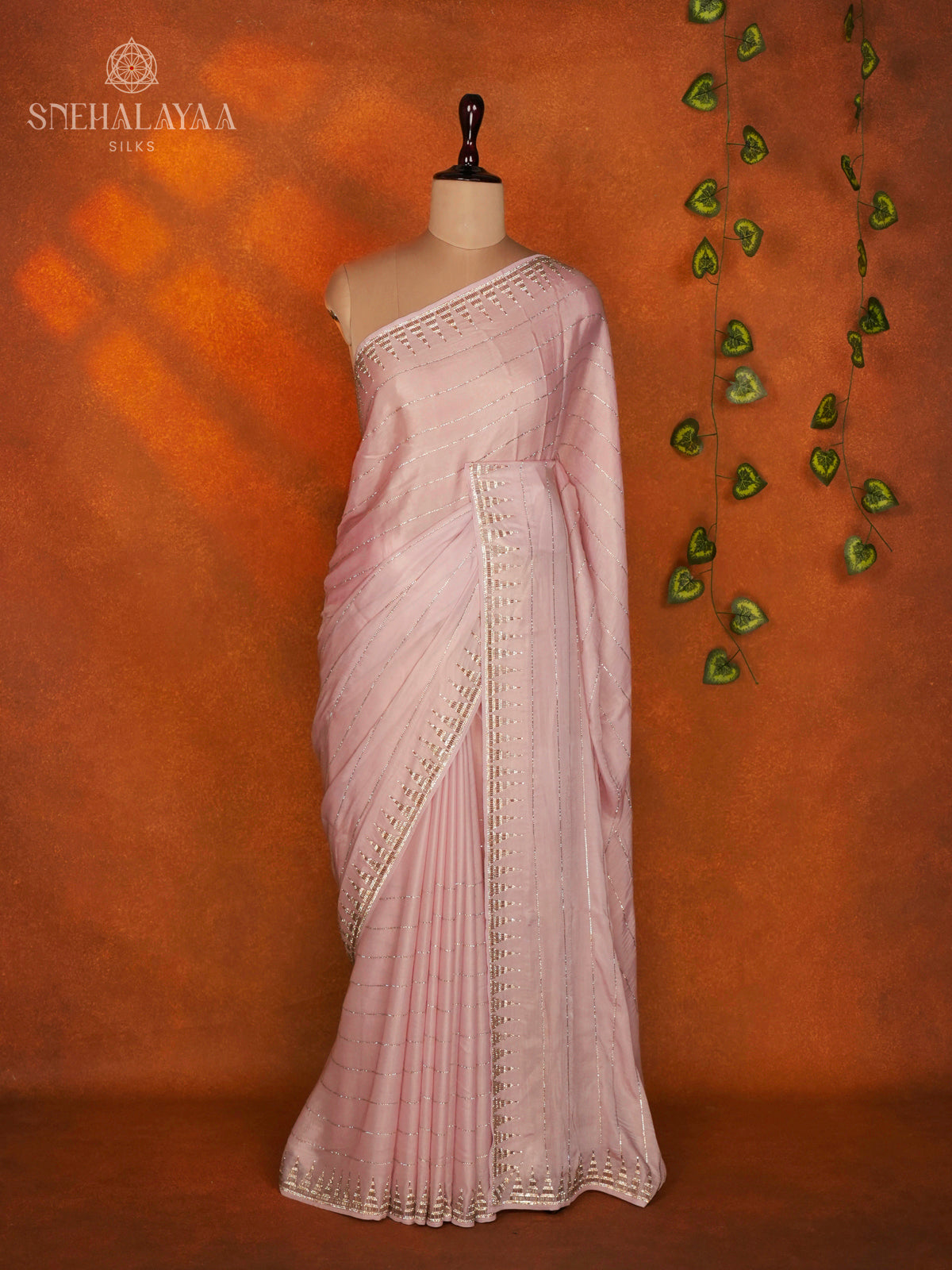 Pink Designer Saree
